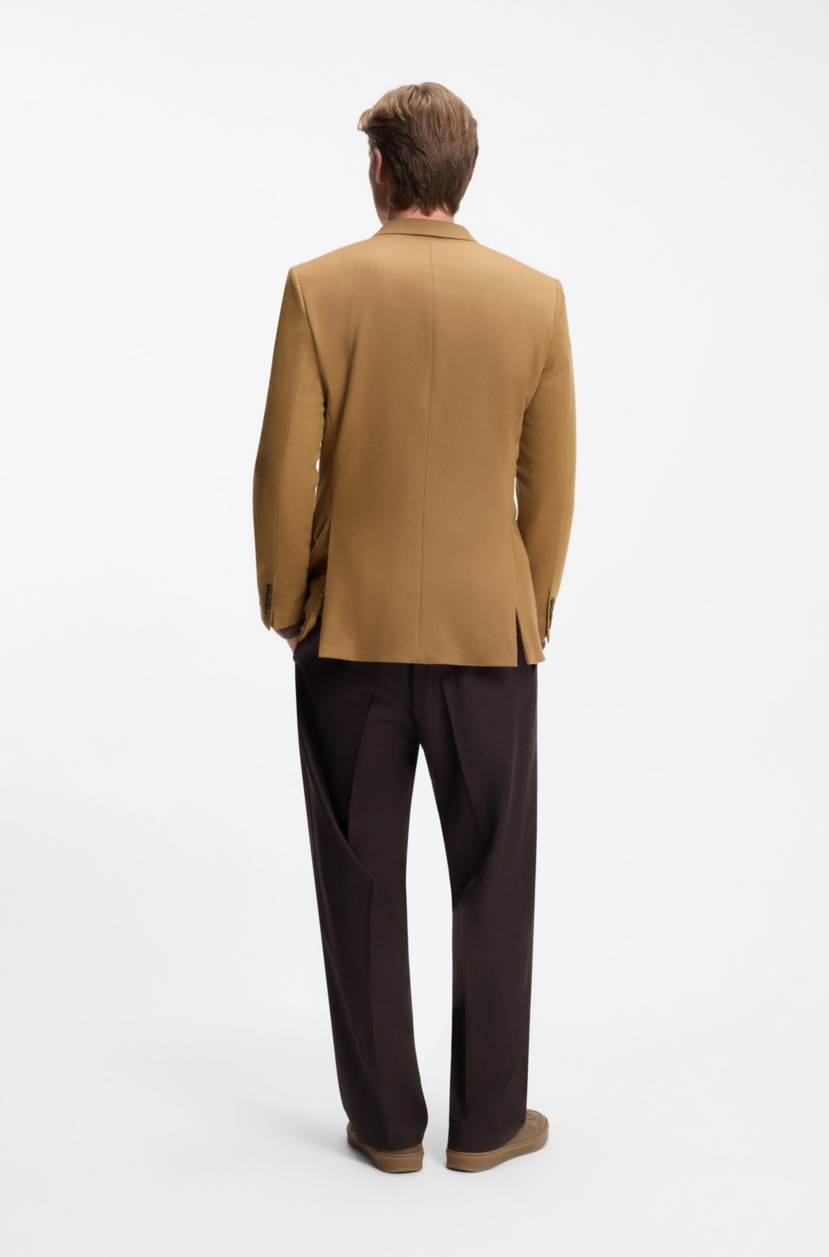 BECKHAM x BOSS double-breasted jacket in wool and cashmere