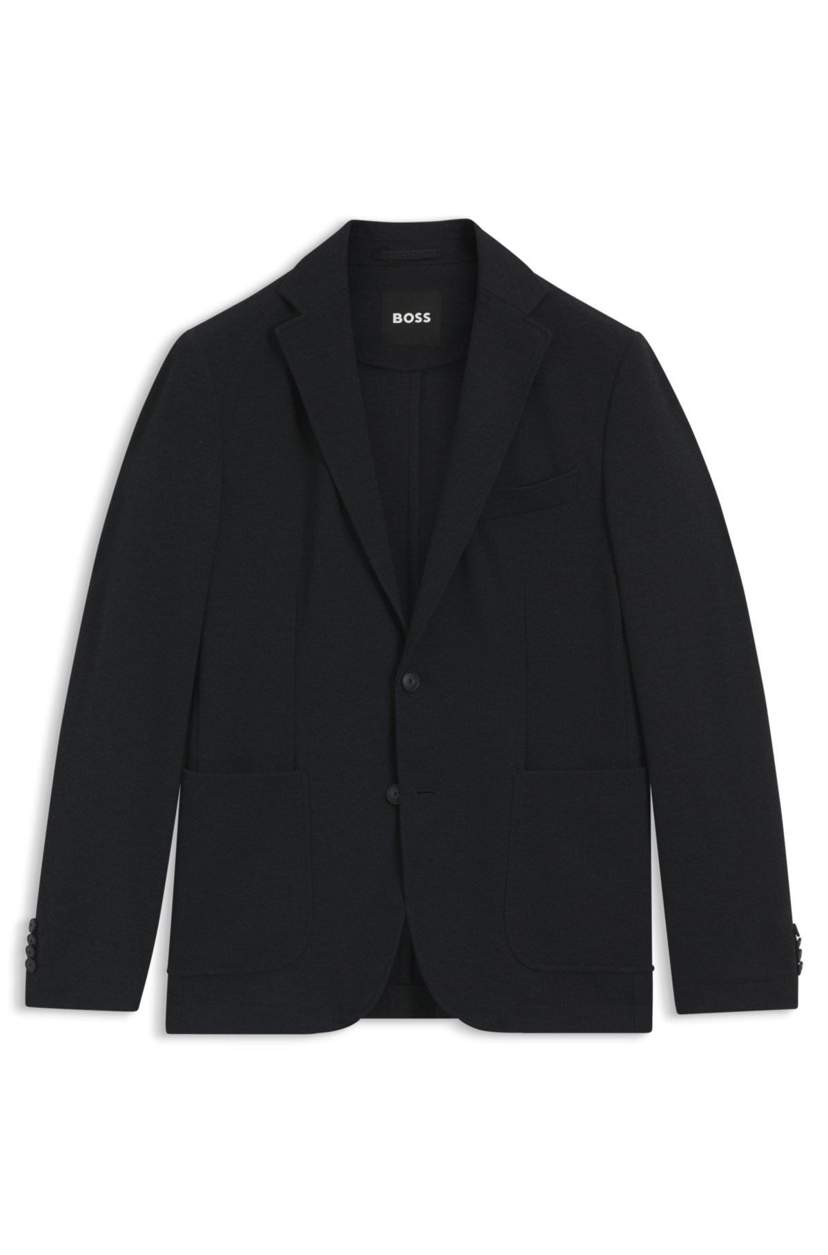 Slim-fit jacket in performance-stretch fabric
