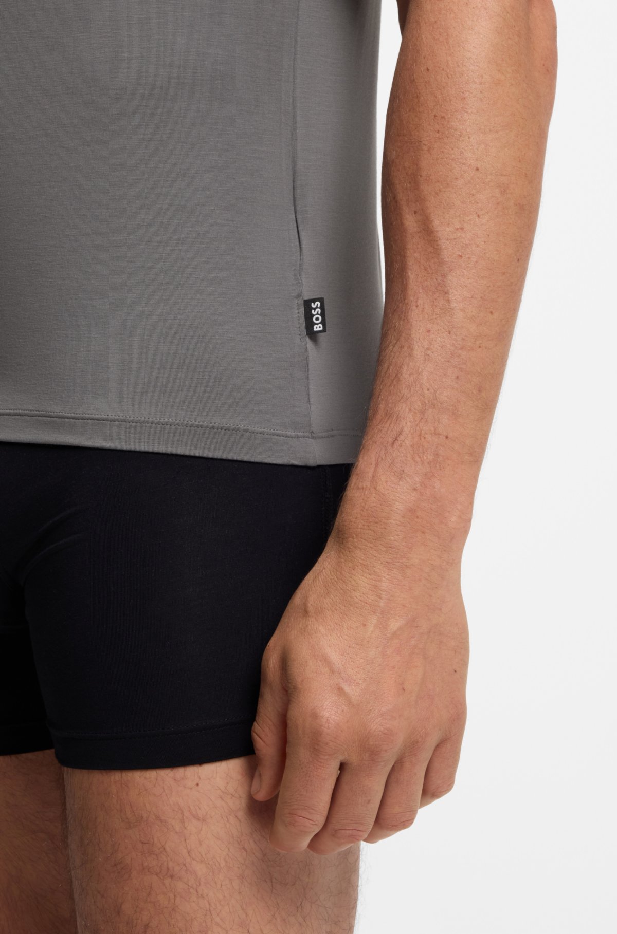 Three-pack of moisture-wicking underwear T-shirts