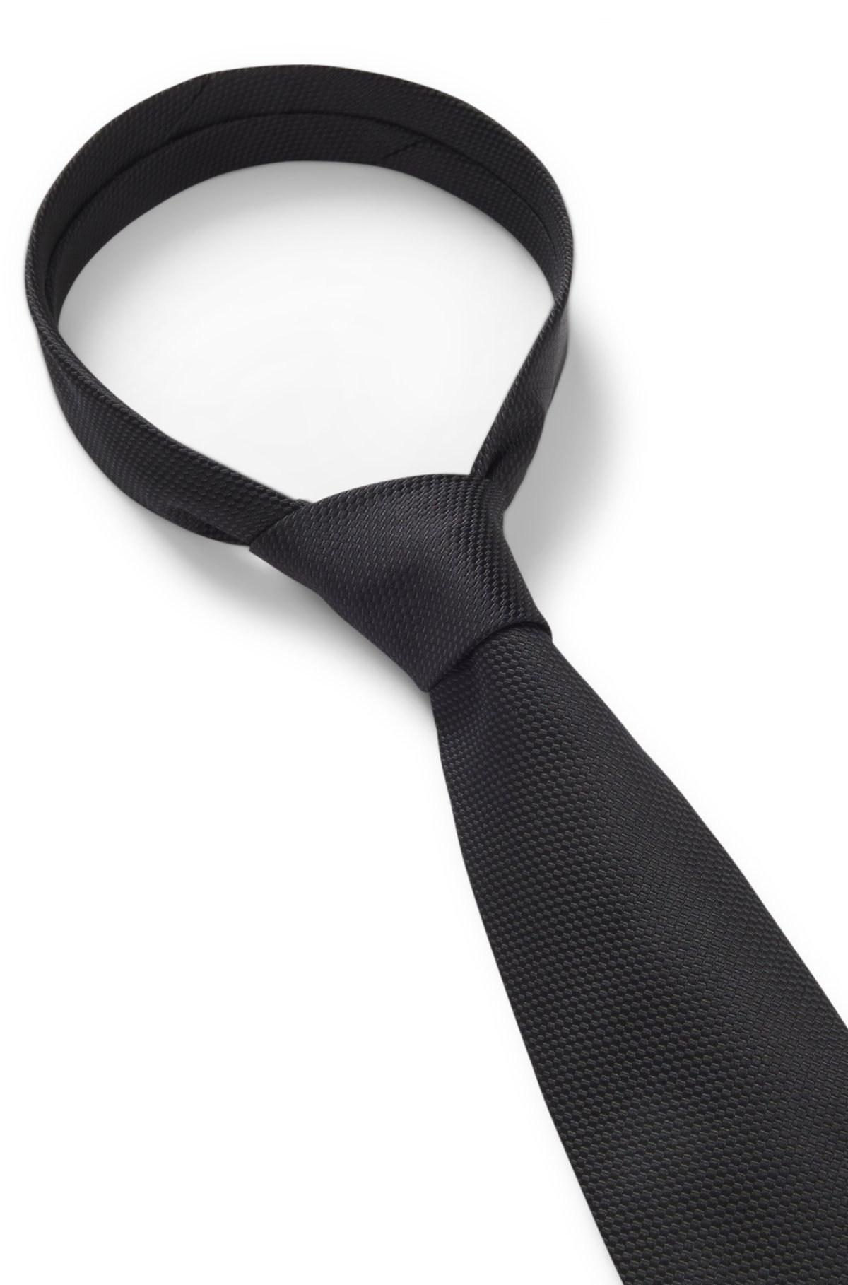Silk-jacquard tie made in Italy
