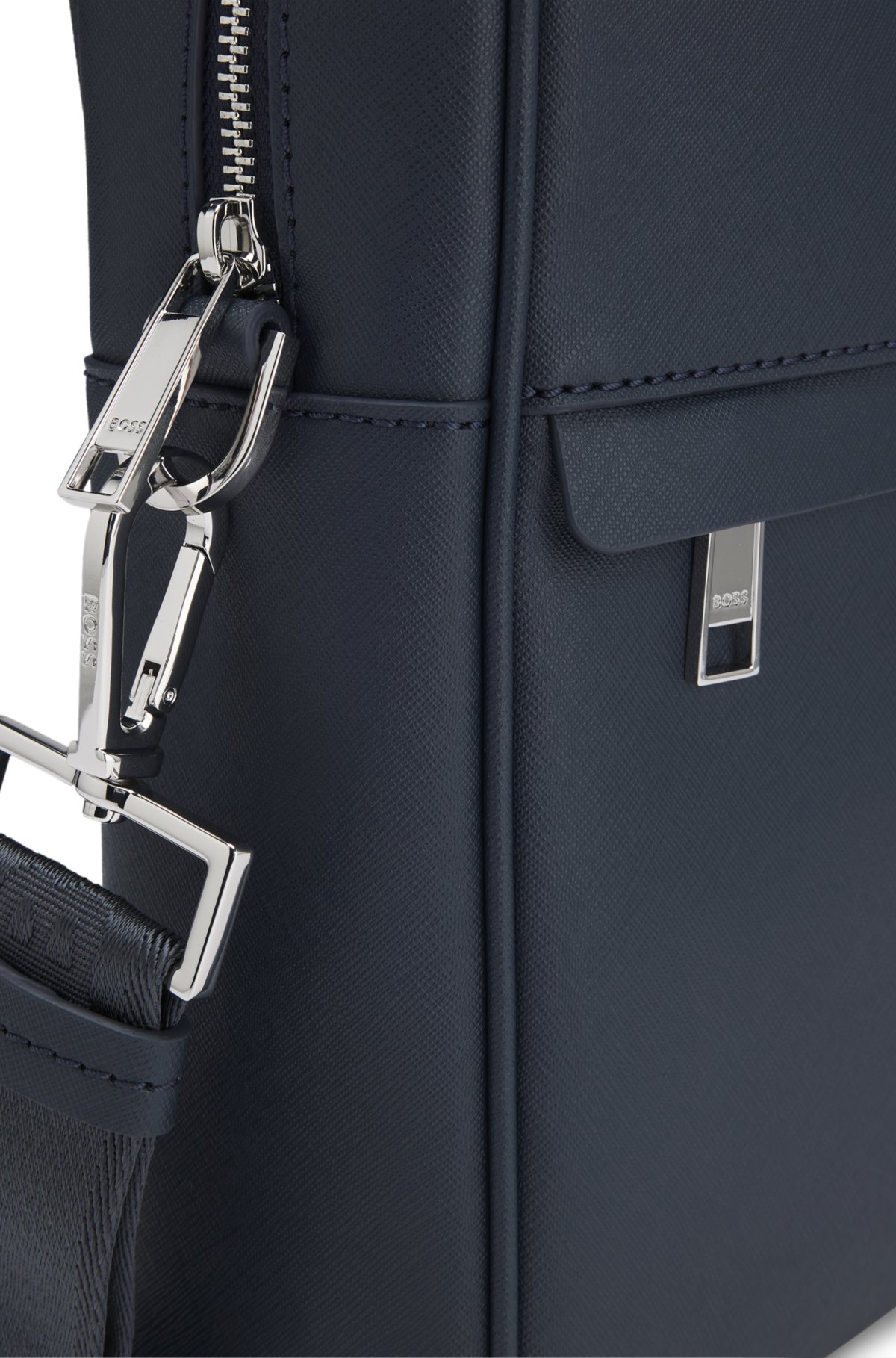 Document case with foil-print logo