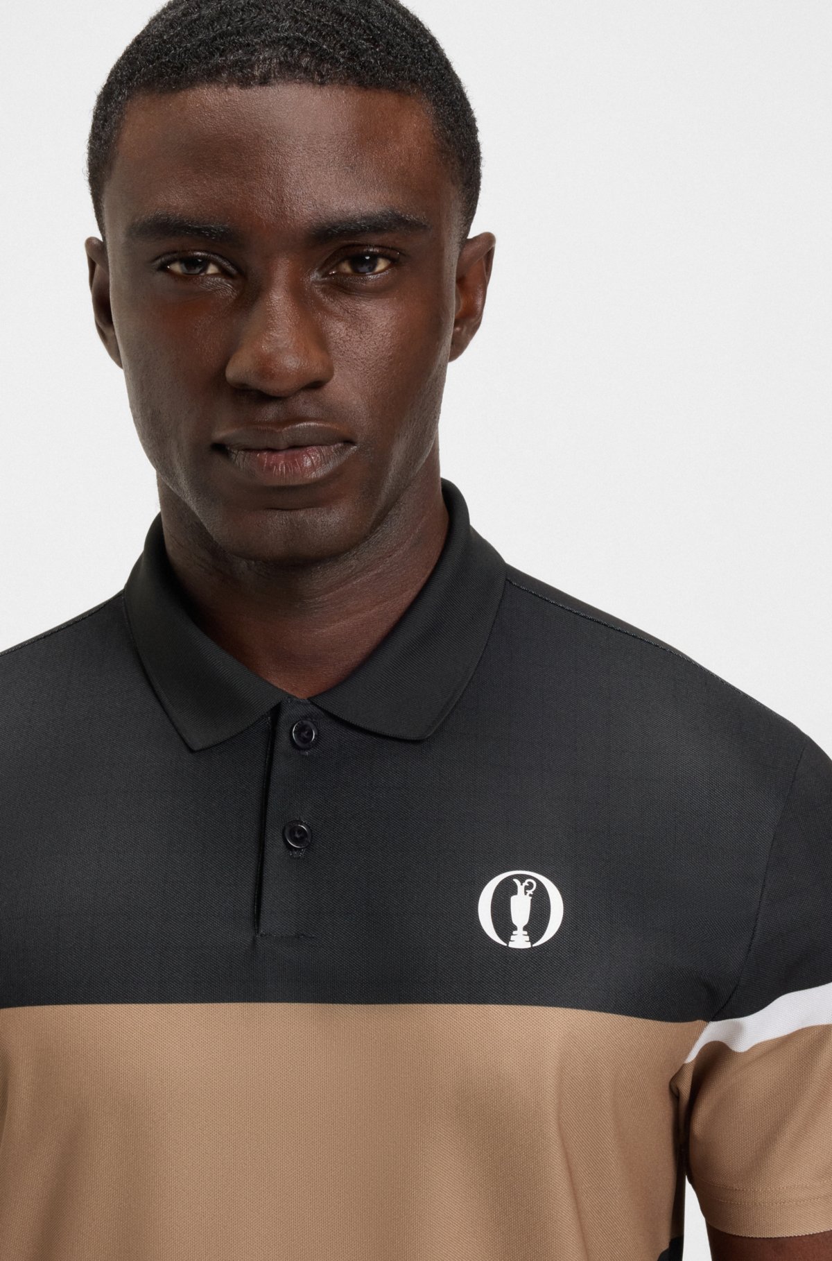 Paddy grid-pattern polo shirt