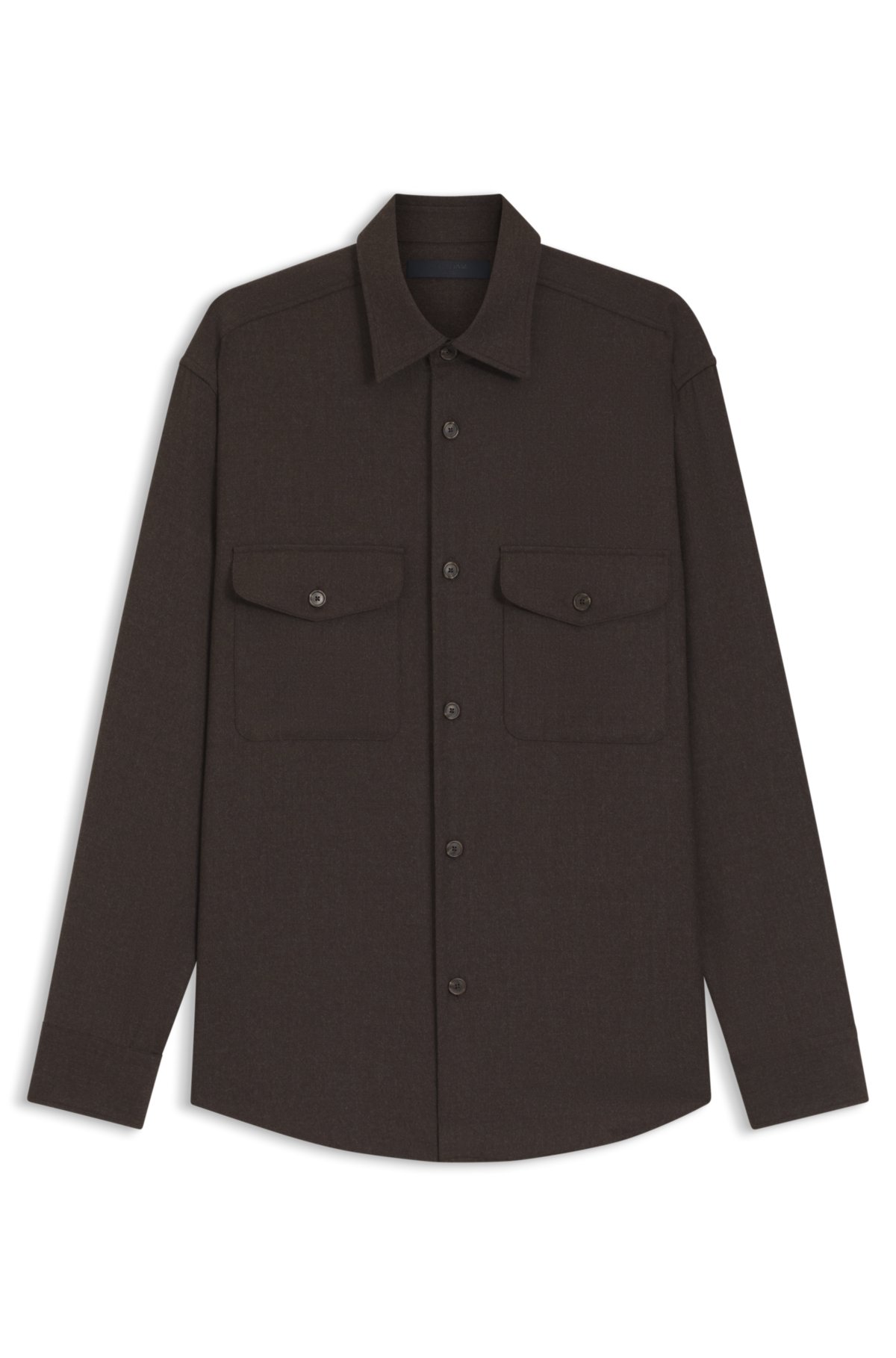 BECKHAM x BOSS relaxed-fit shirt in virgin wool