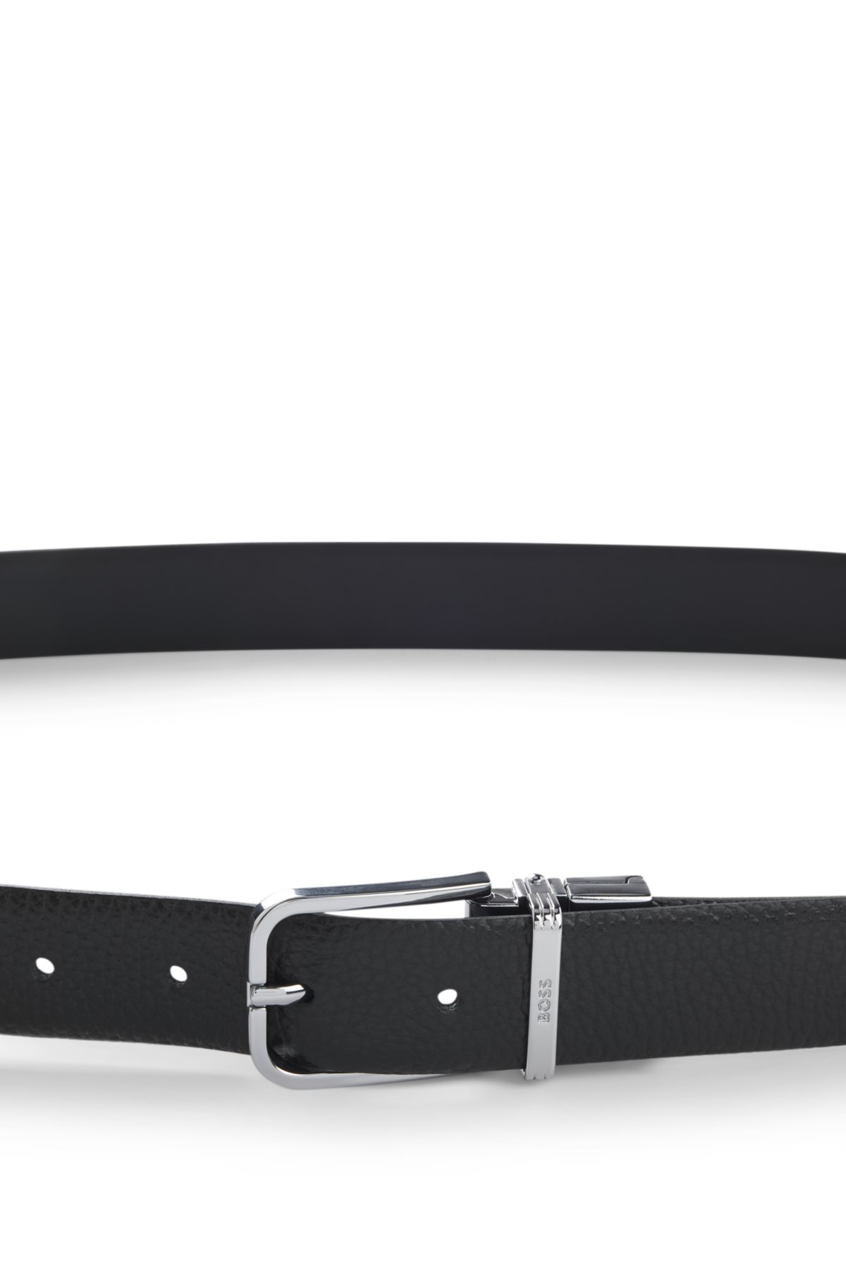 Reversible belt in Italian leather