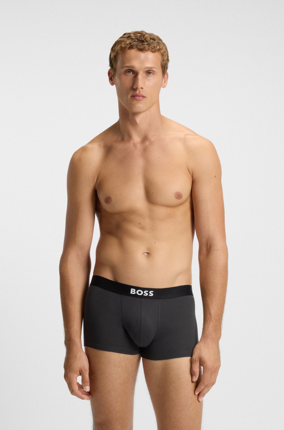 Three-pack of stretch-cotton trunks