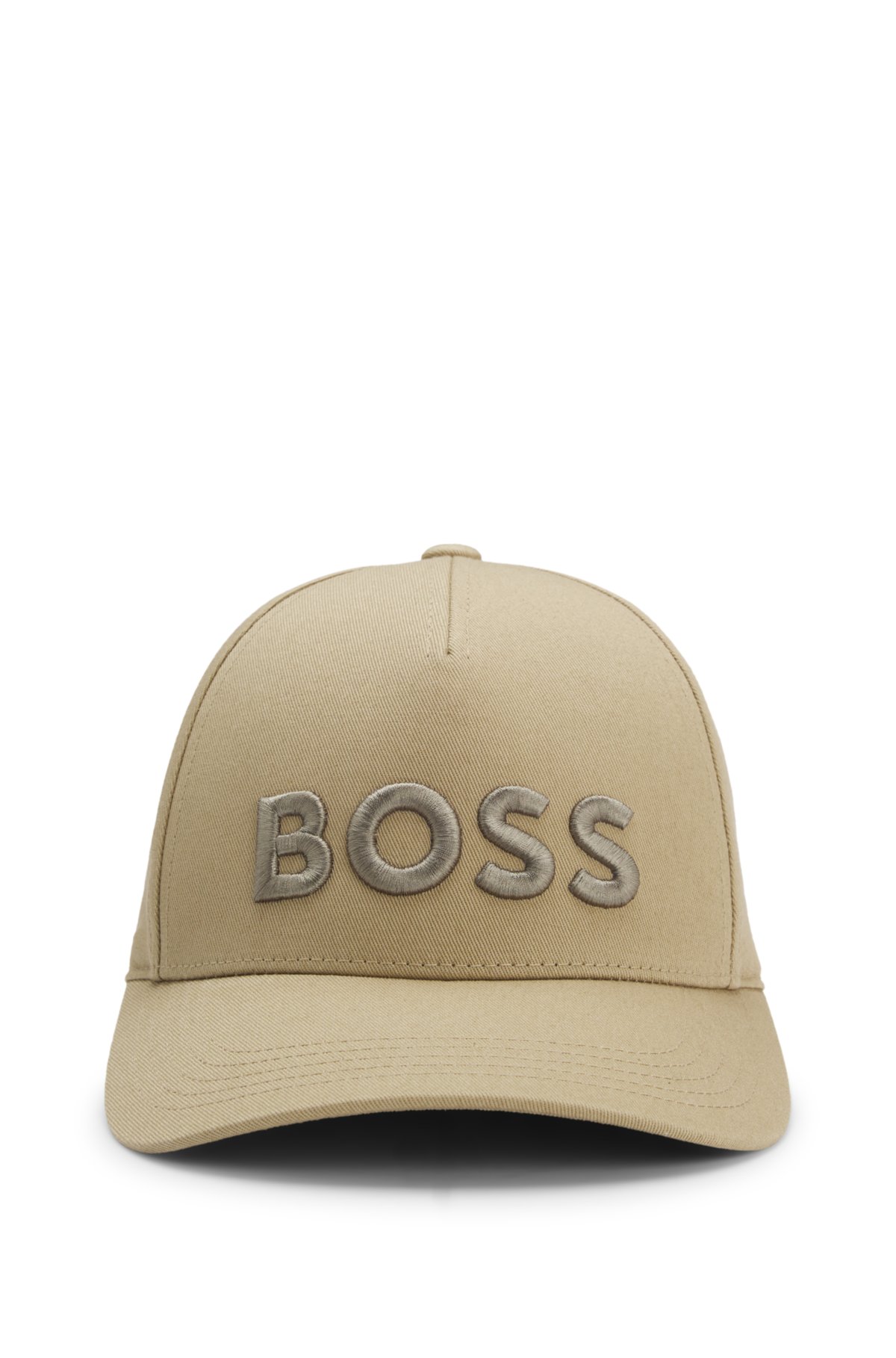 Embroidered-logo cap in cotton twill