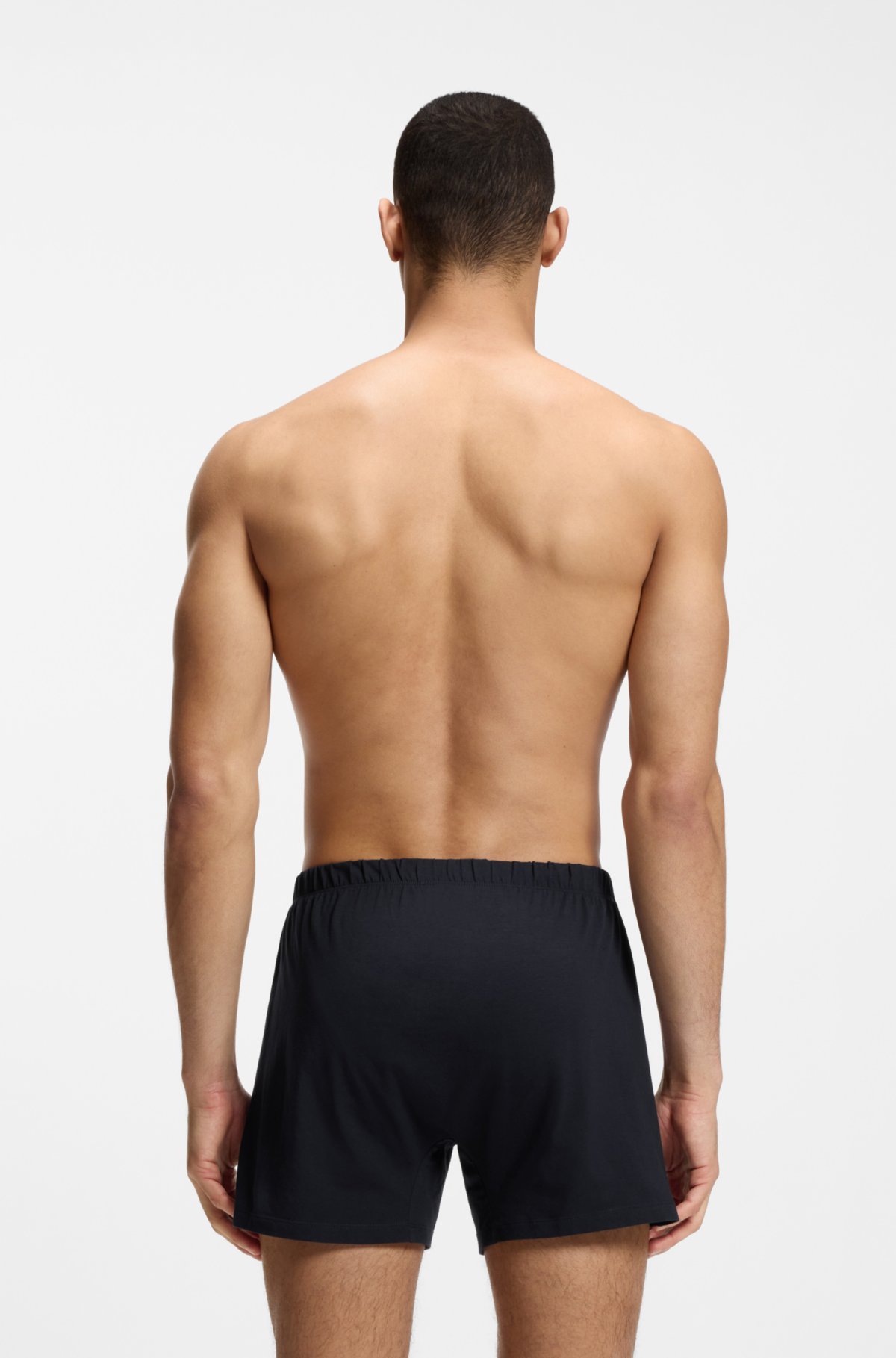 Two-pack of boxer shorts in stretch cotton