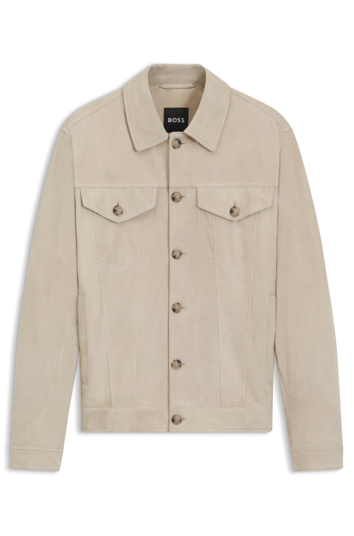 Regular-fit jacket in nappalan suede