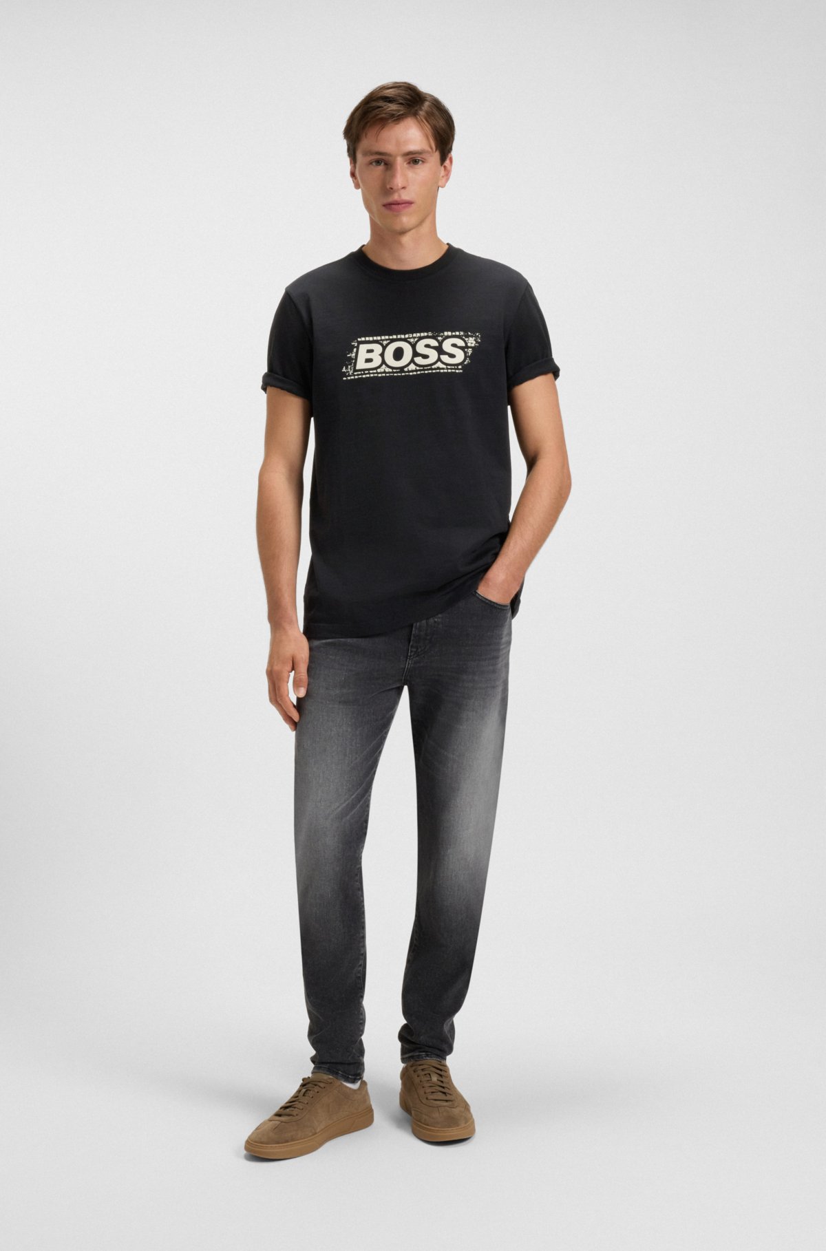 Logo-artwork T-shirt in cotton jersey