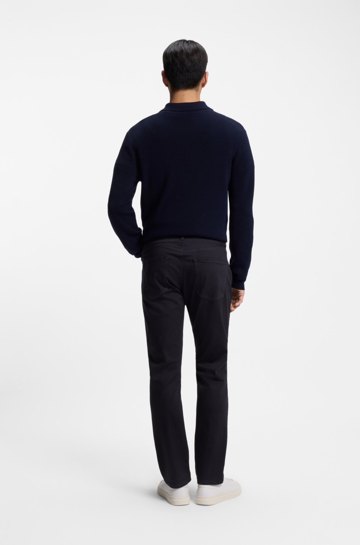 Delaware slim-fit trousers in fade-resistant twill