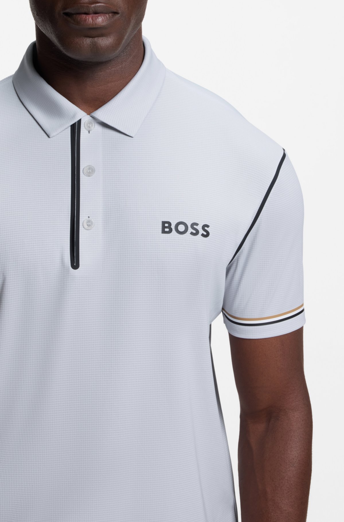 Active Paddy golf polo shirt in ripstop fabric
