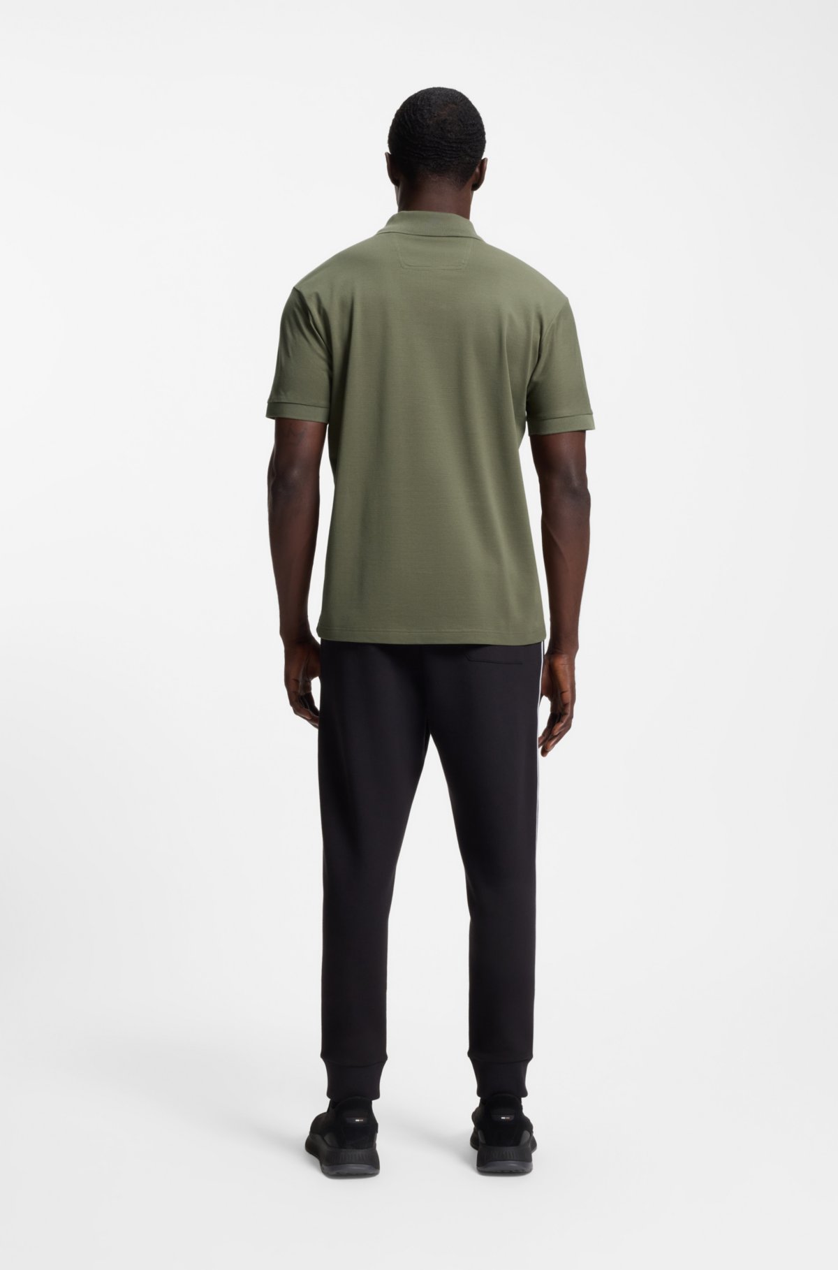 Paddy polo shirt with engineered stripe