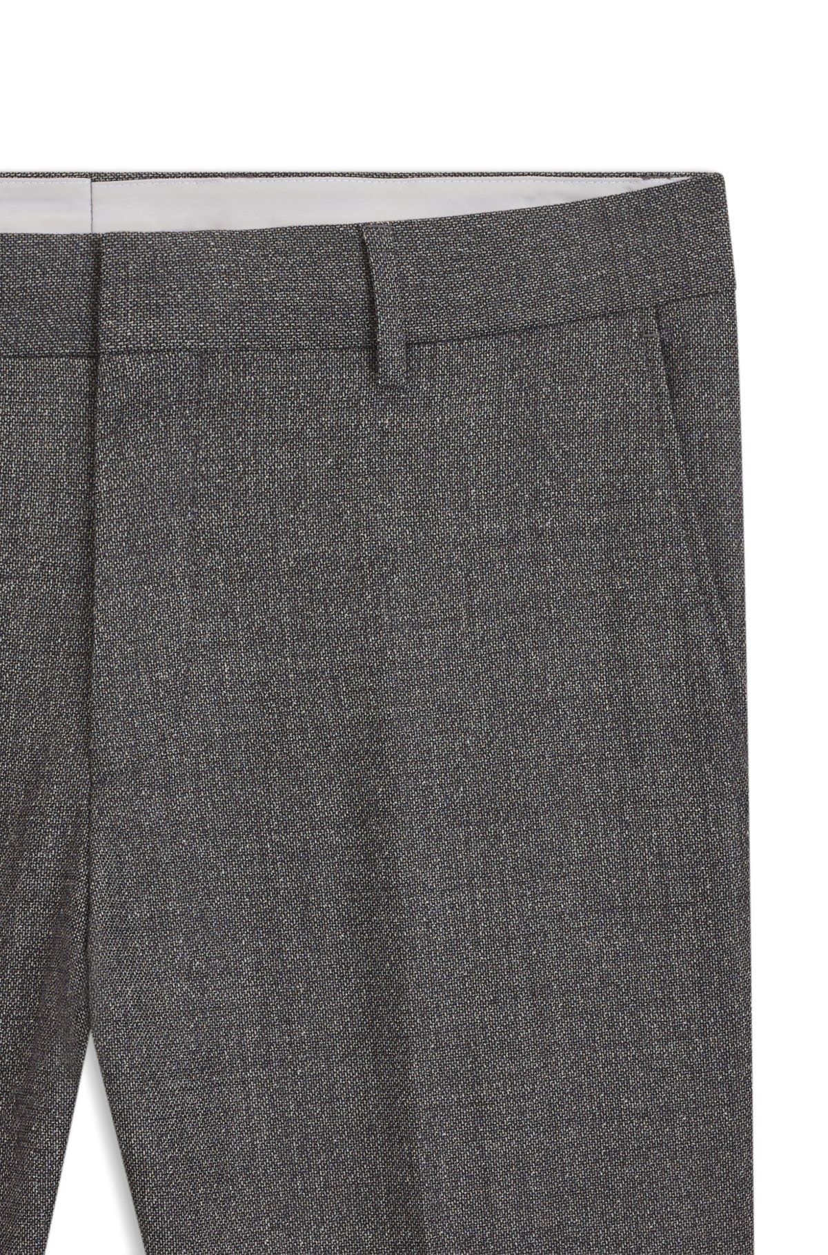 Formal trousers in micro-patterned virgin wool