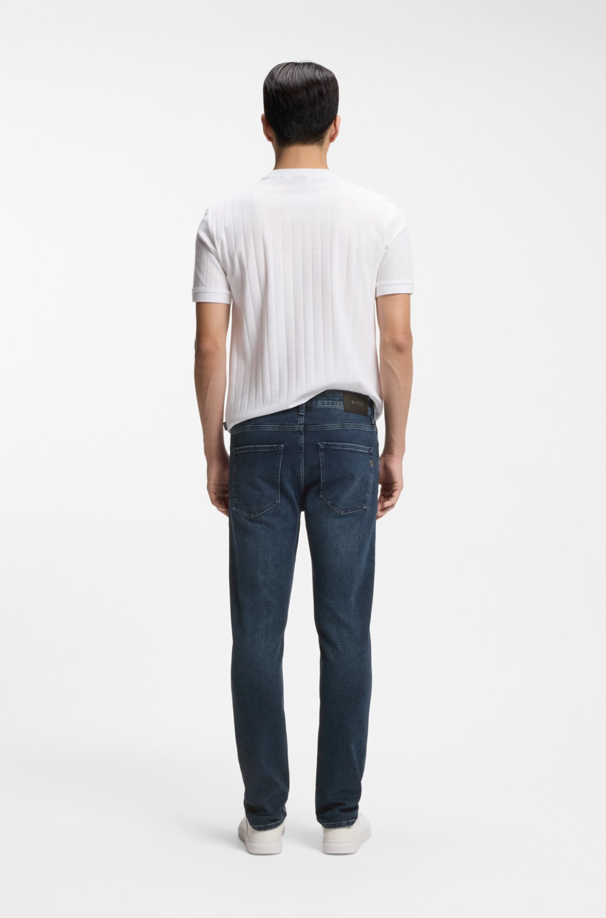 Delaware slim-fit jeans in soft-touch denim