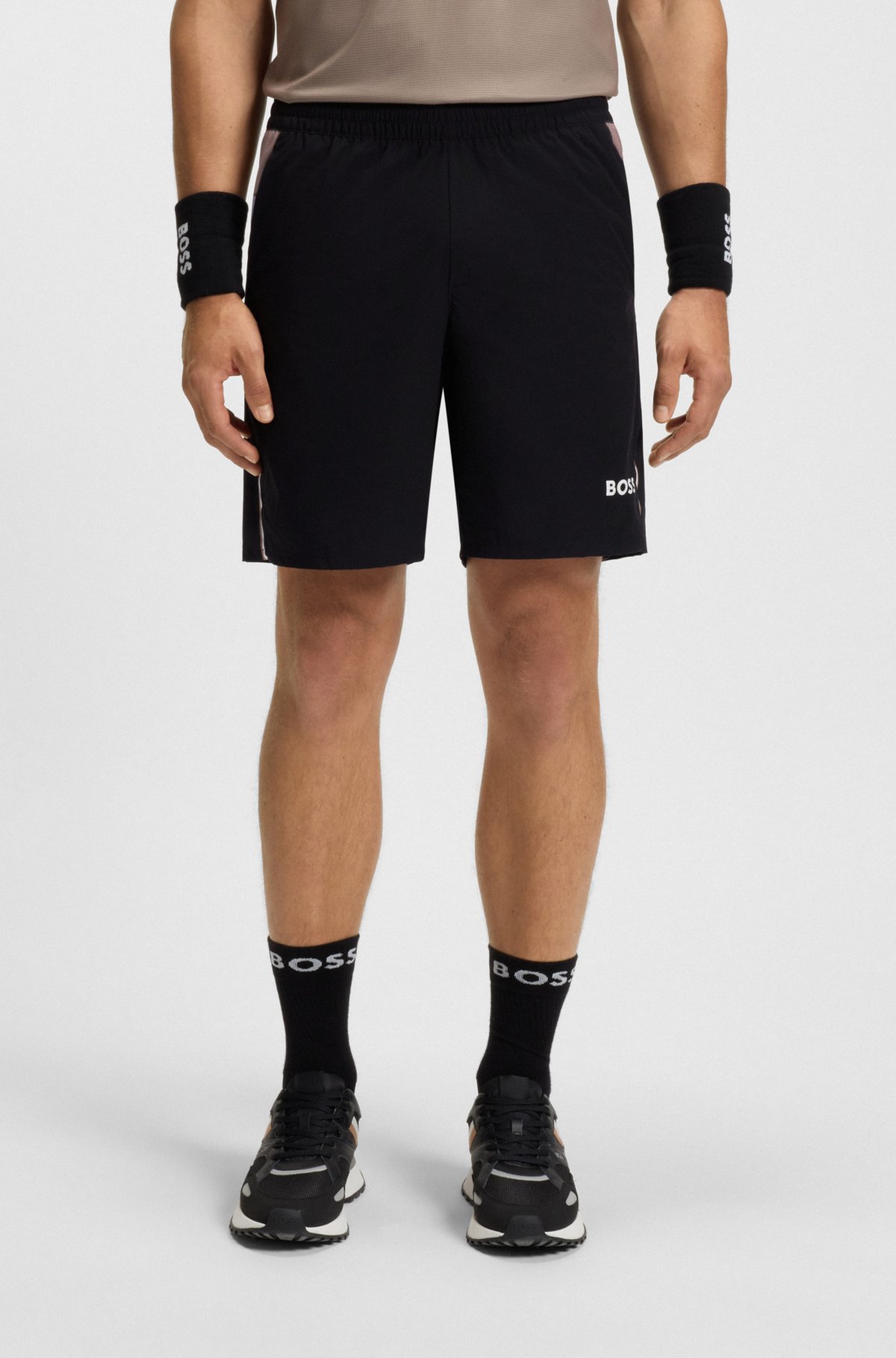 Active tennis shorts with moisture management