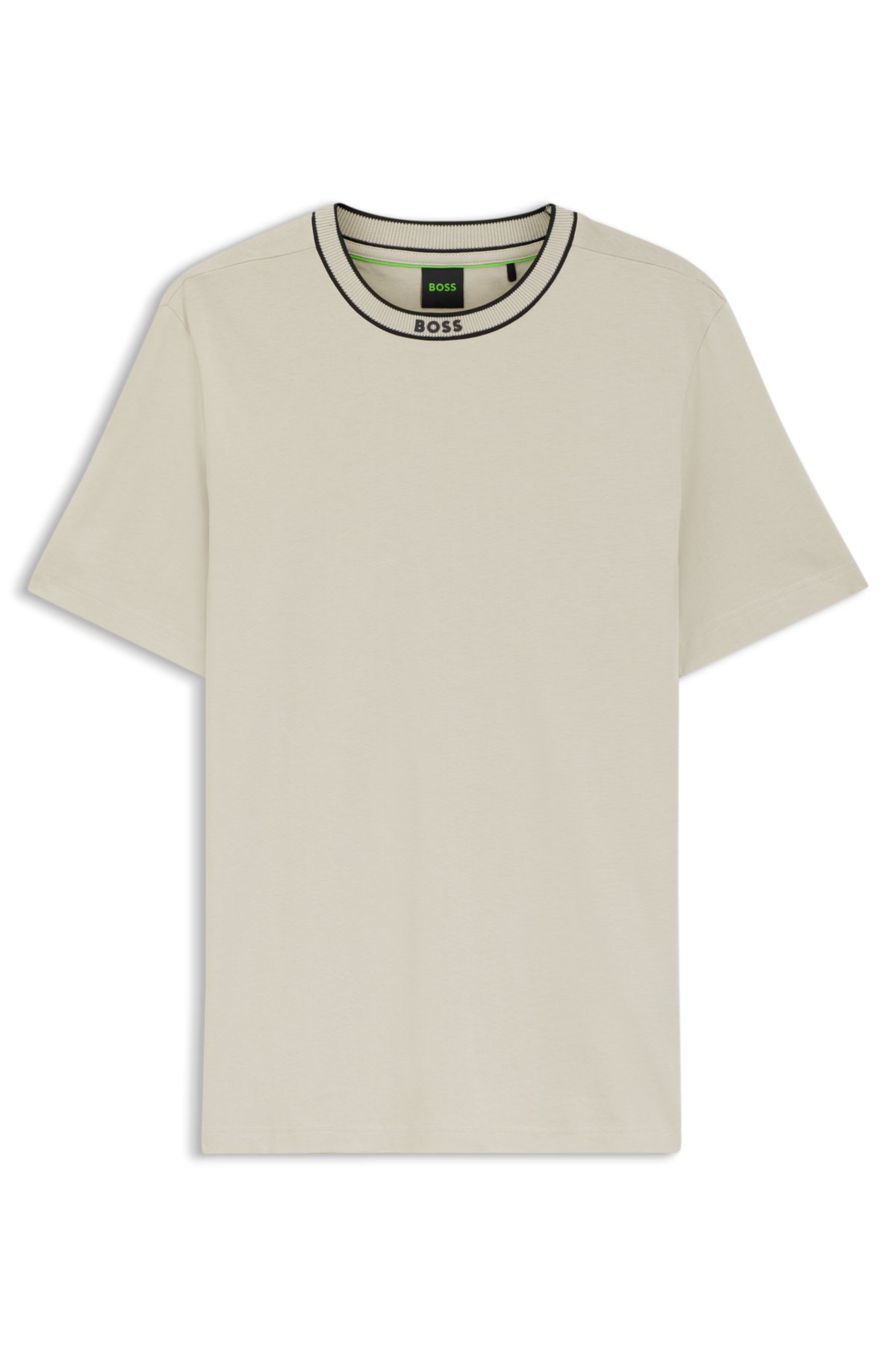 Cotton T-shirt with logo crew neck