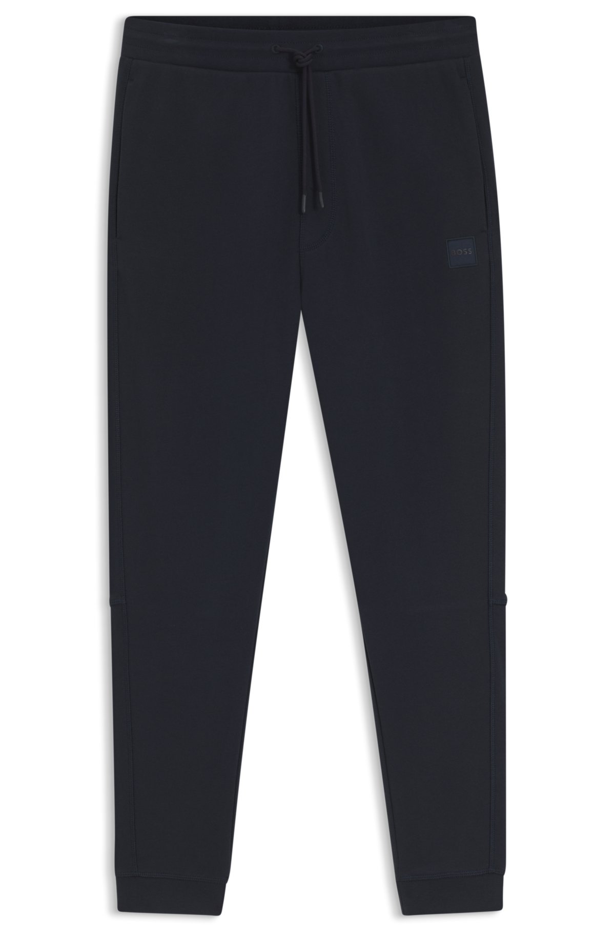 Logo-patch tracksuit bottoms in cotton terry