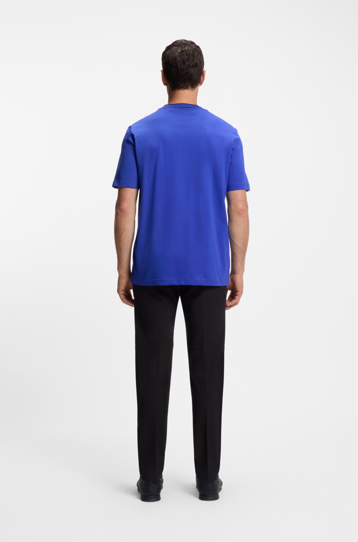 Cotton T-shirt with logo crew neck