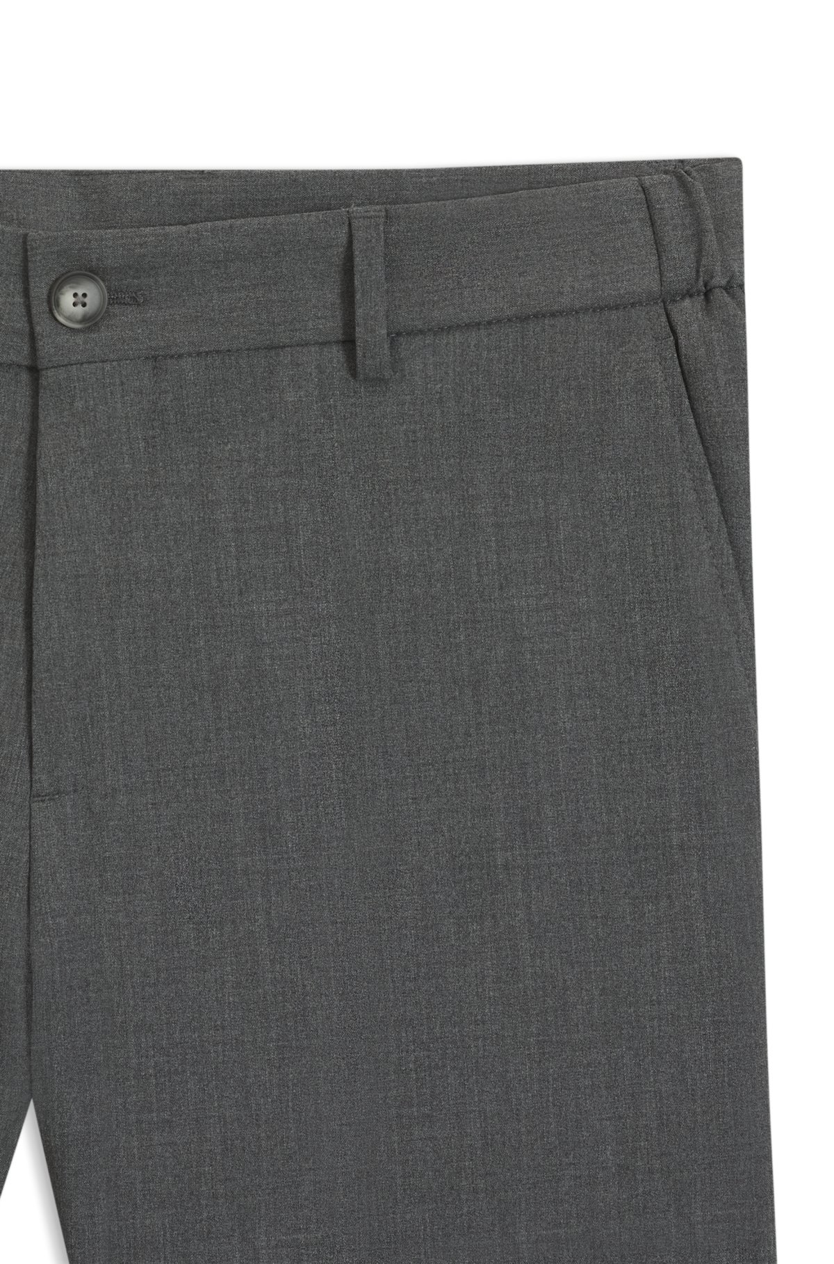 Slim-fit trousers in micro-patterned stretch fabric