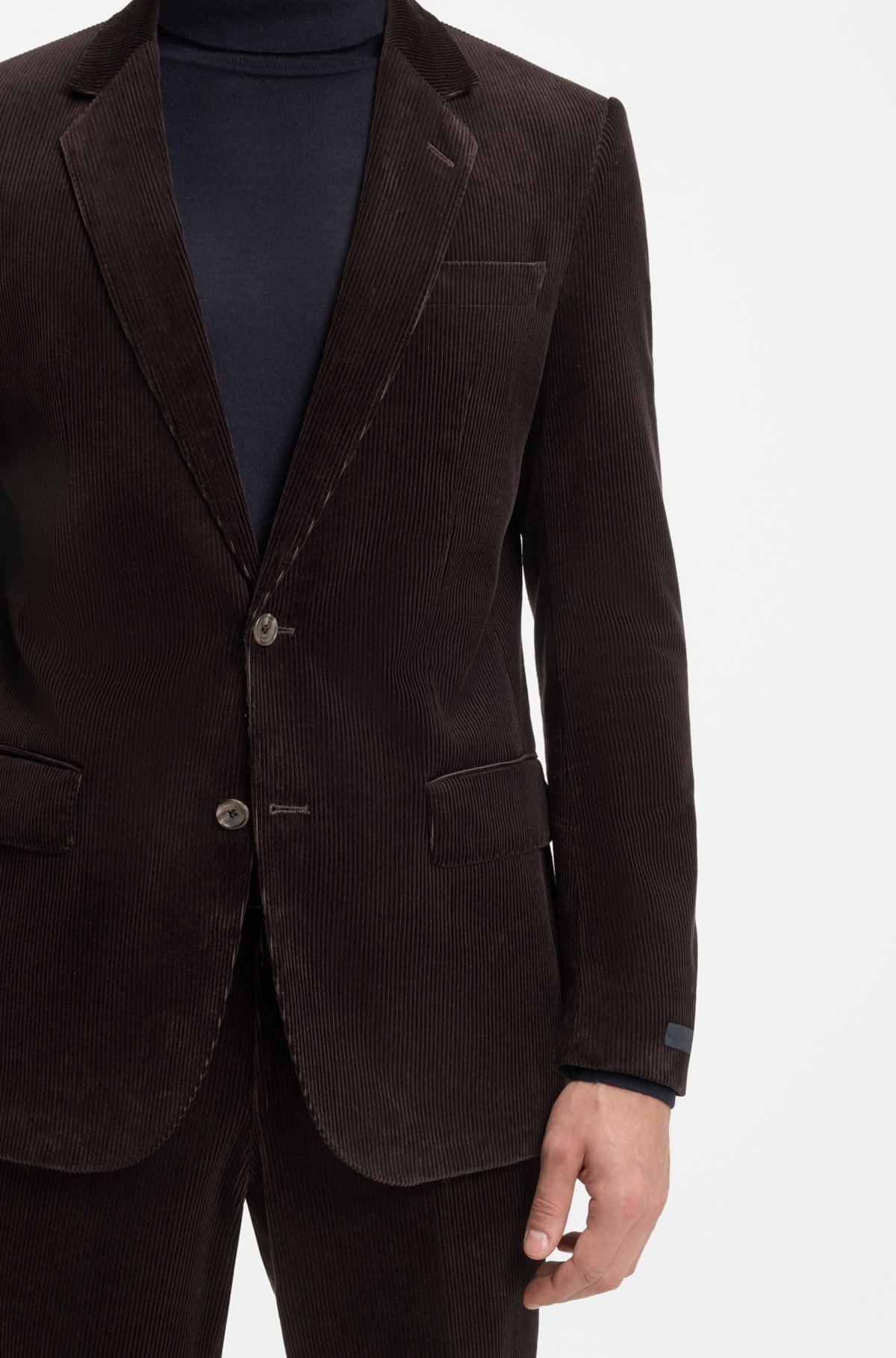 BECKHAM x BOSS jacket in striped cotton