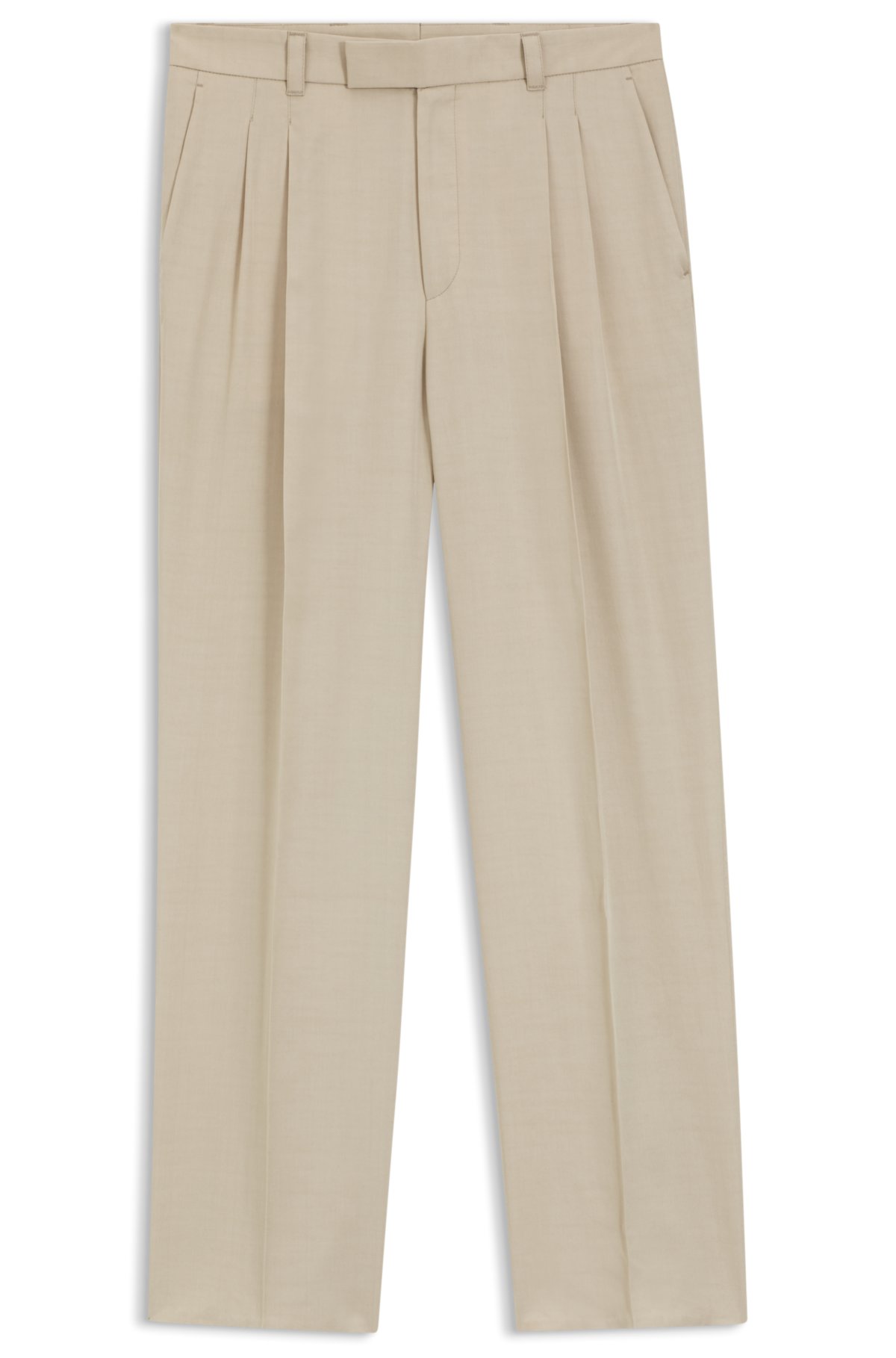 Oversized-fit trousers in twill