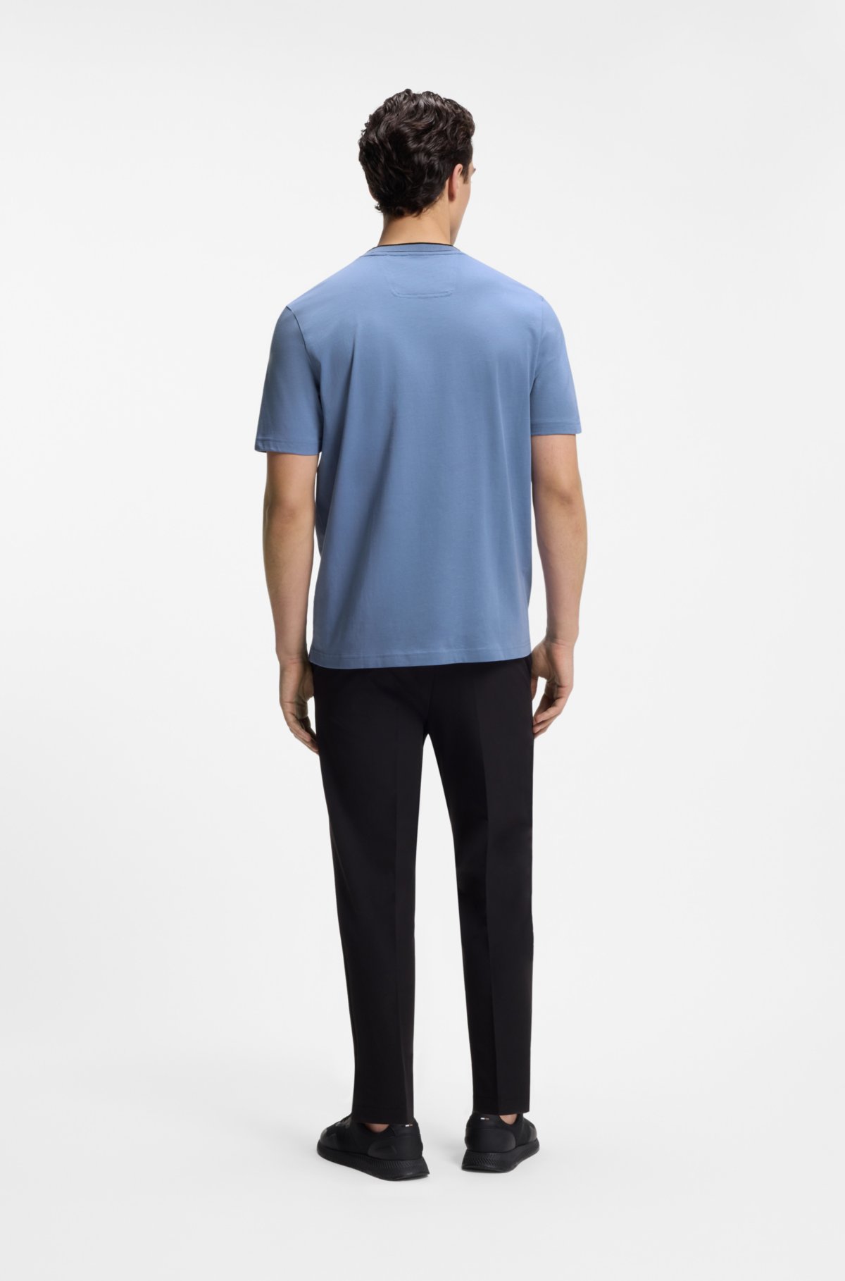 Cotton T-shirt with logo crew neck