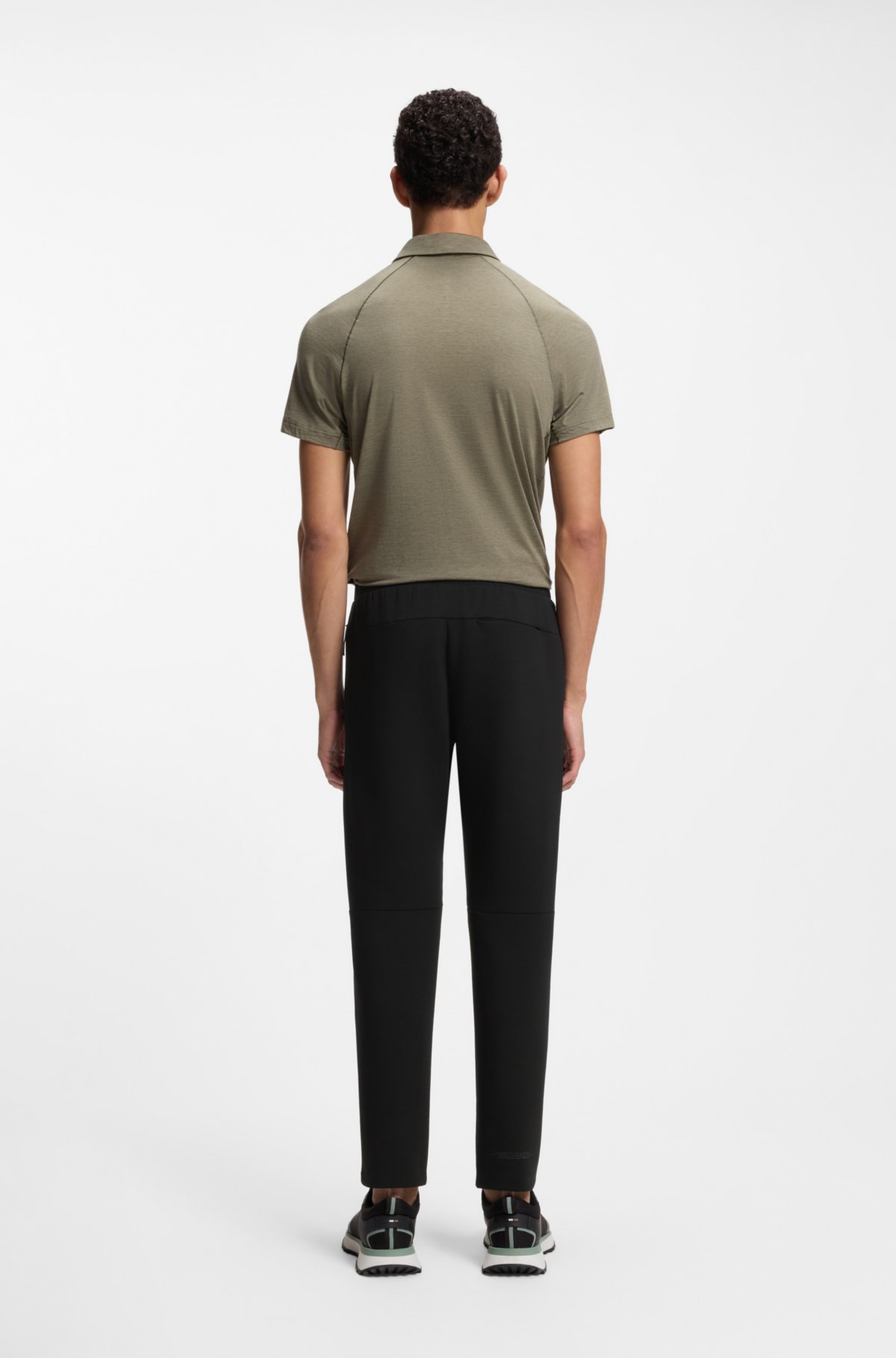 Reflective-detail tracksuit bottoms in a regular fit