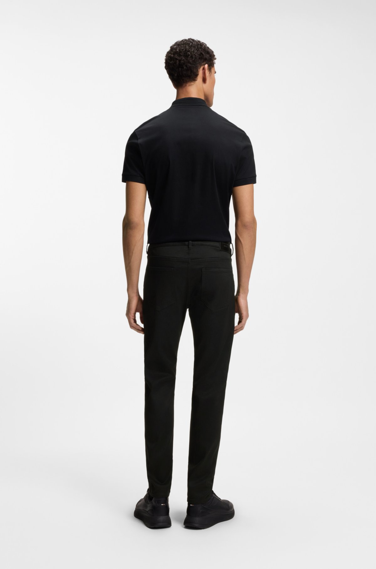 Porsche x BOSS tapered-fit pants in stretch denim