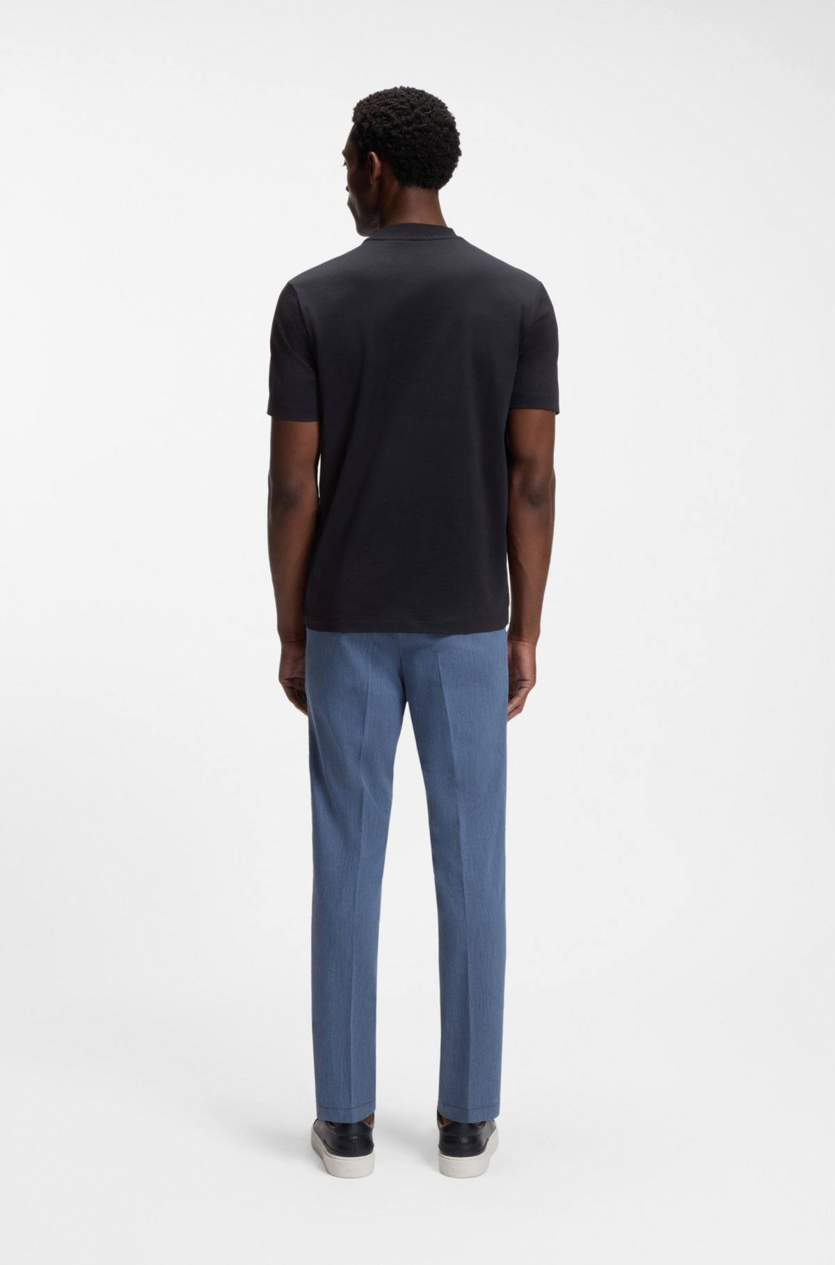 Stripe-artwork T-shirt in cotton jersey