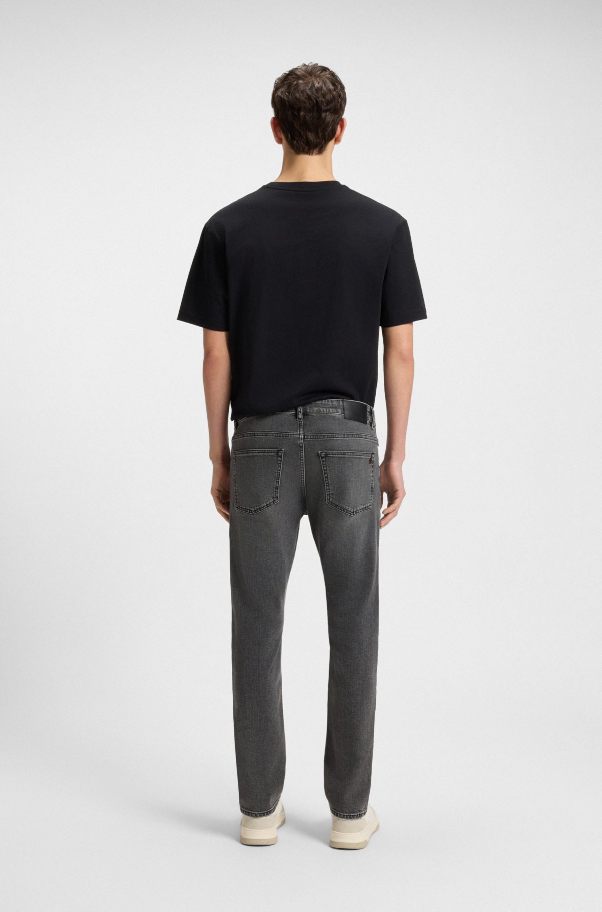 Delaware grey slim-fit jeans in comfort-stretch denim