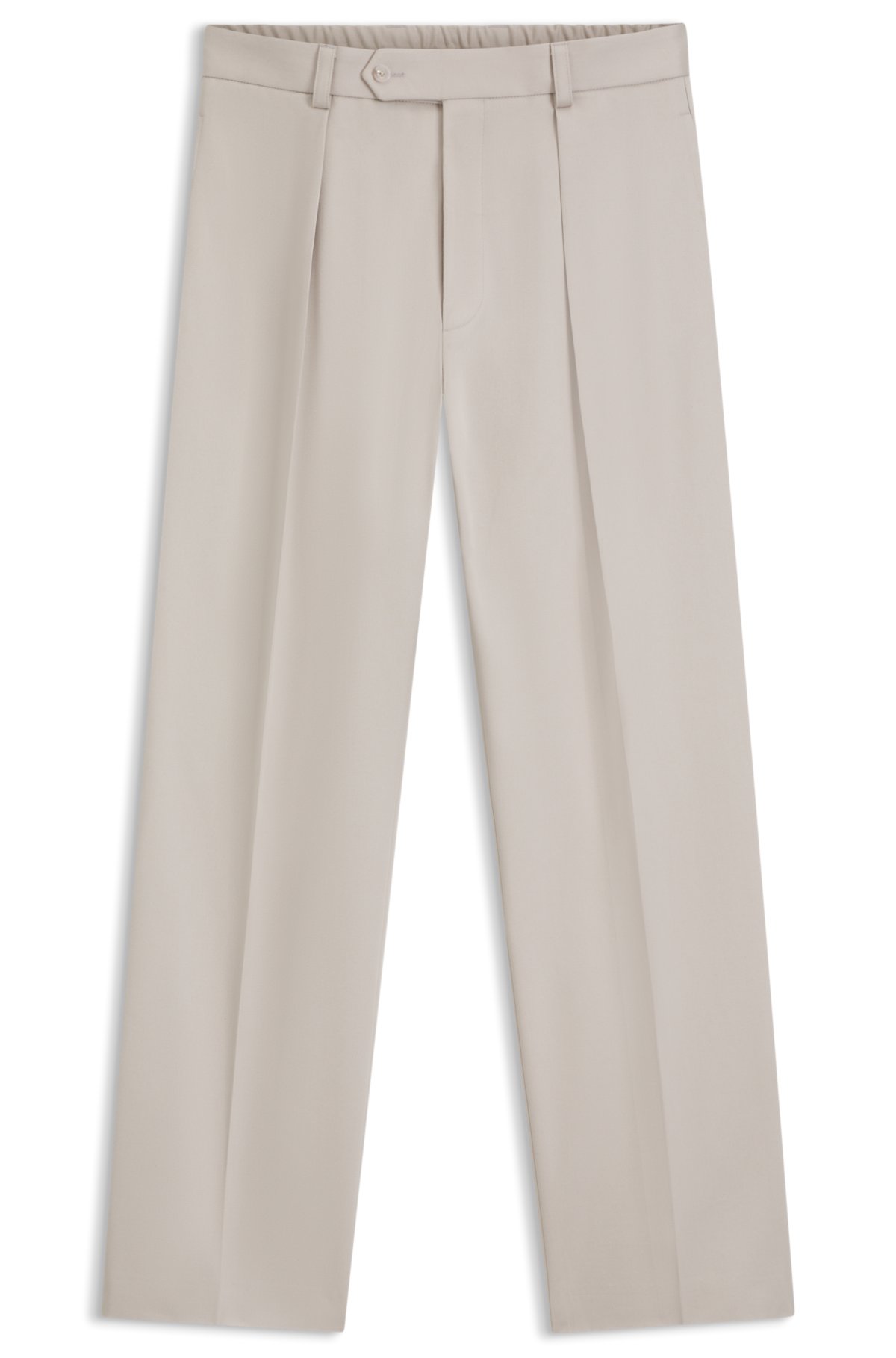 BECKHAM x BOSS micro-patterned trousers in cotton