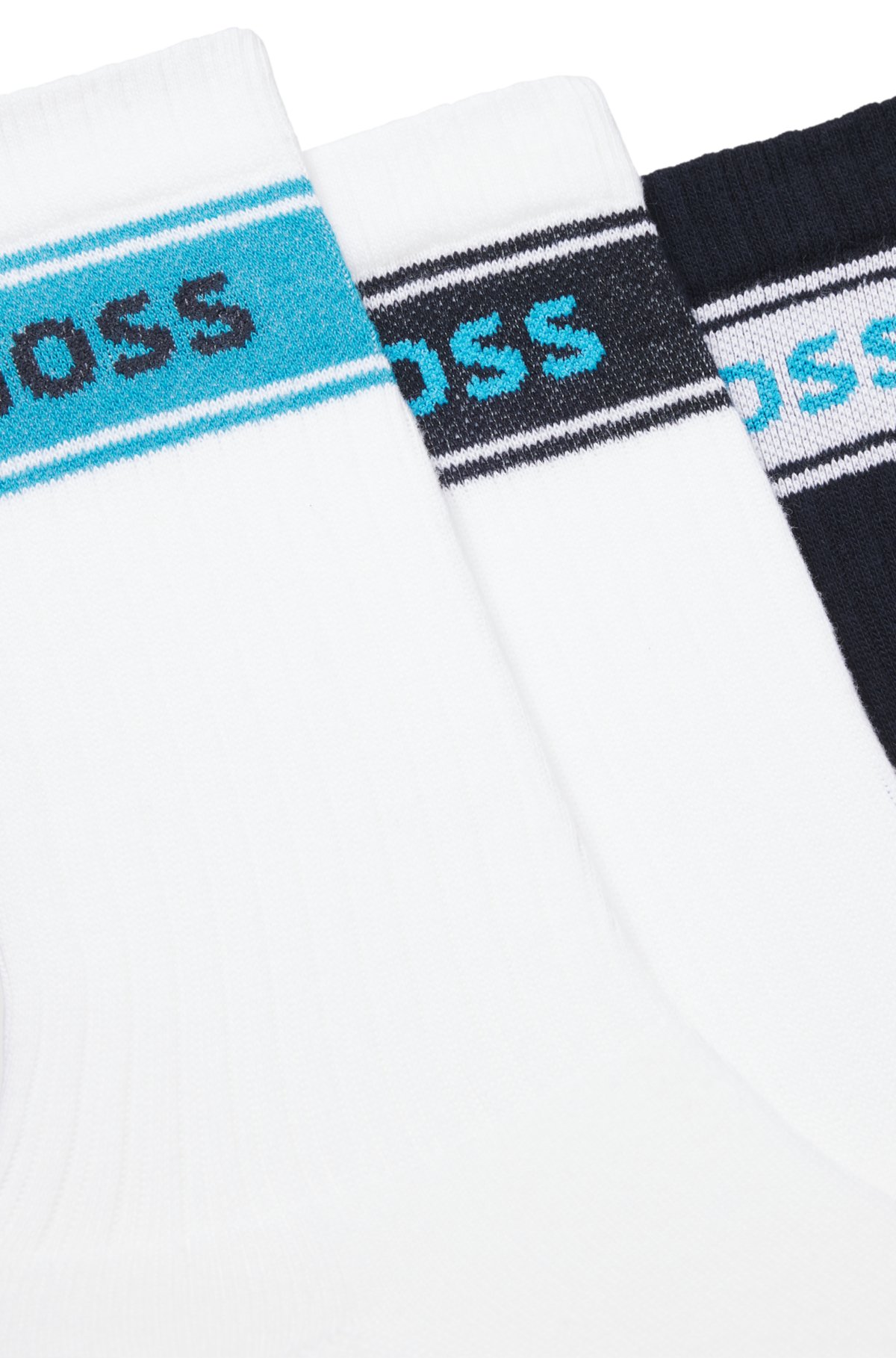 Three-pack of logo-detail socks in a short length
