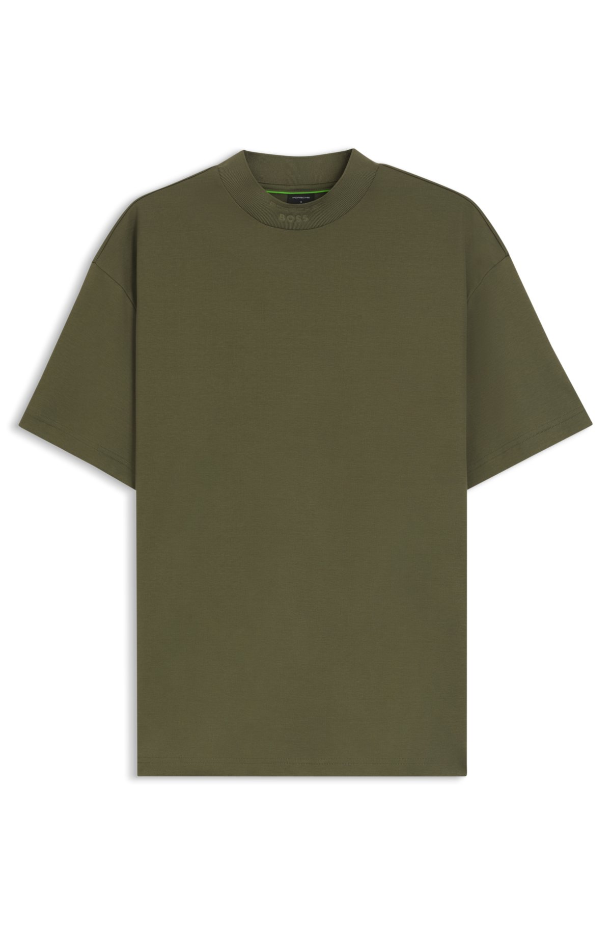 Porsche x BOSS relaxed-fit T-shirt with logo collar