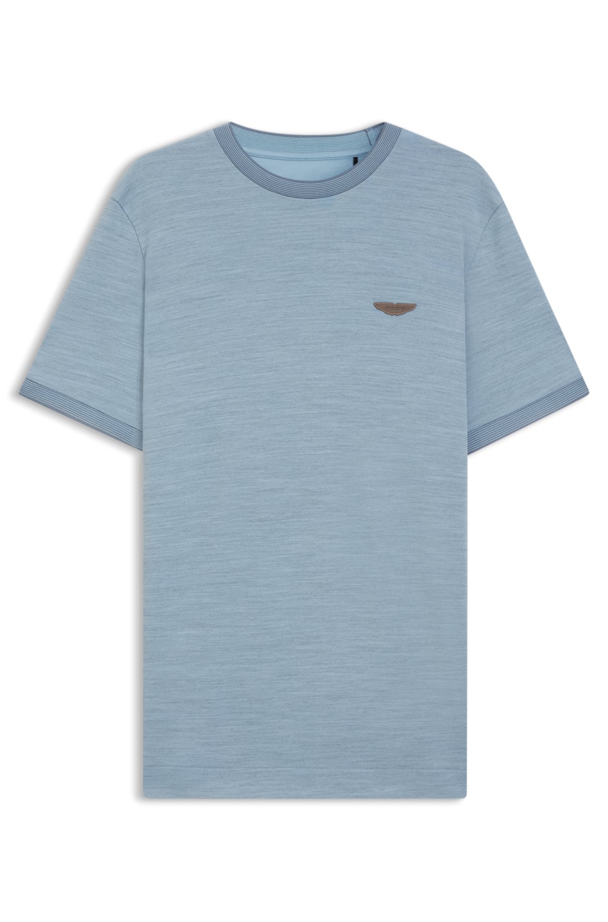 BOSS x ASTON MARTIN T-shirt in wool-cotton jacquard