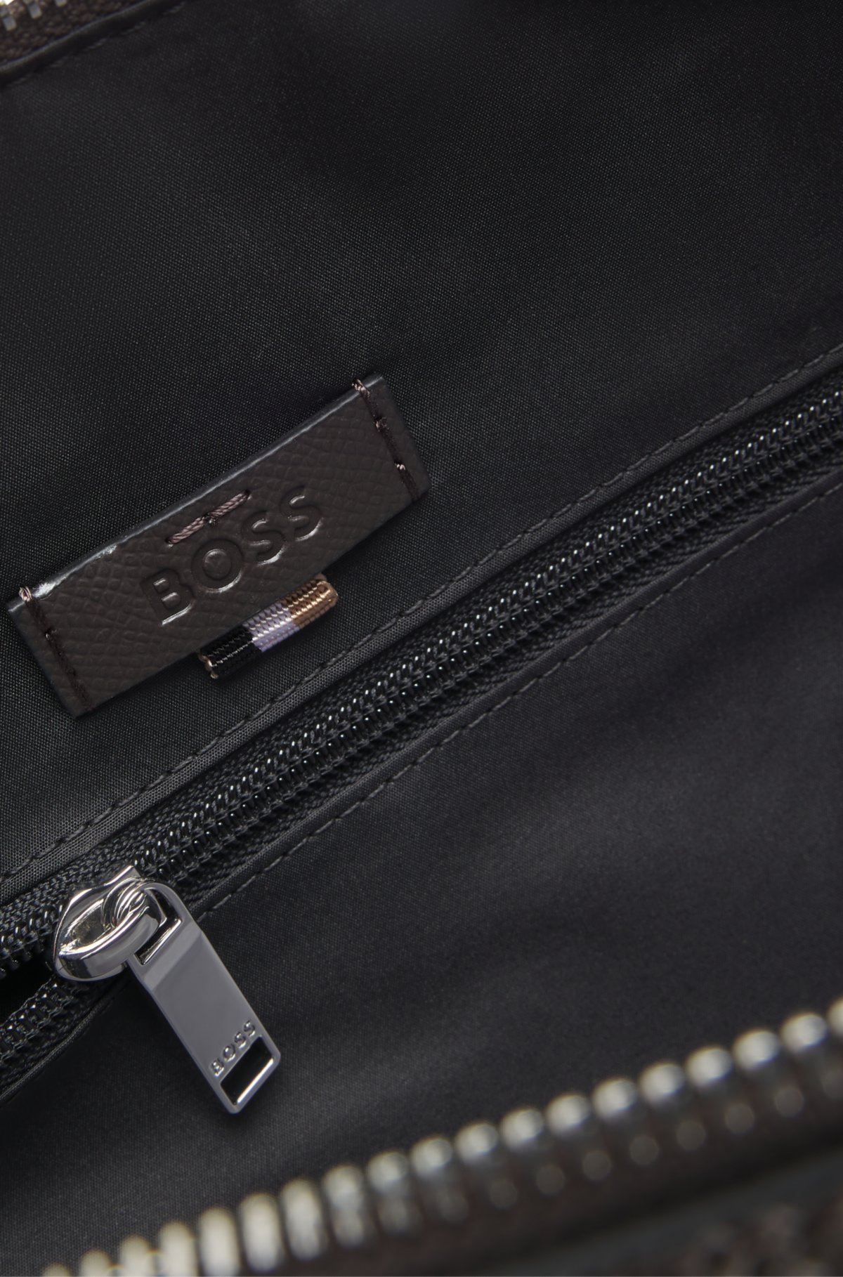 Document case with embossed pattern