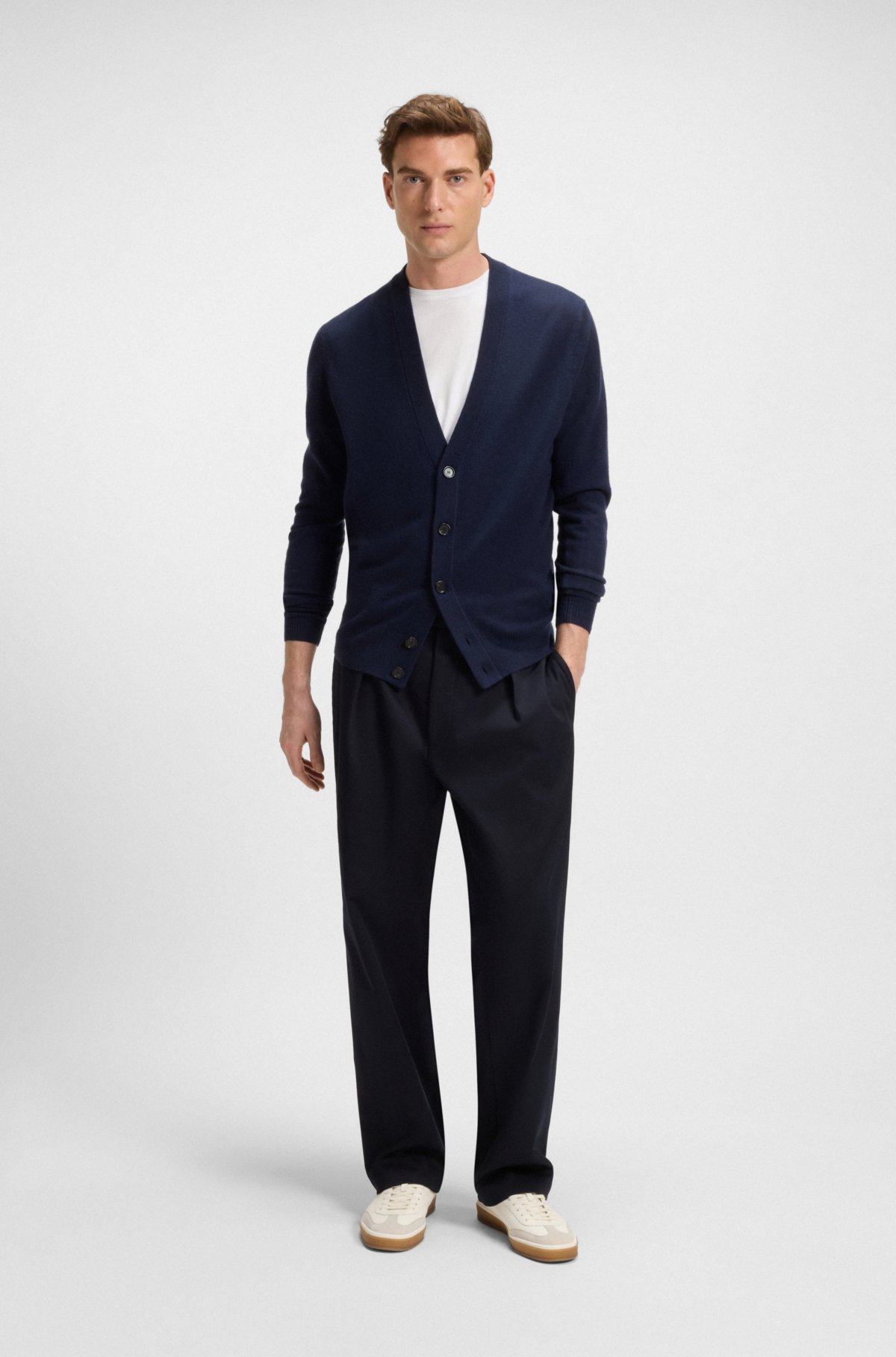 BECKHAM x BOSS T-shirt in mercerised cotton