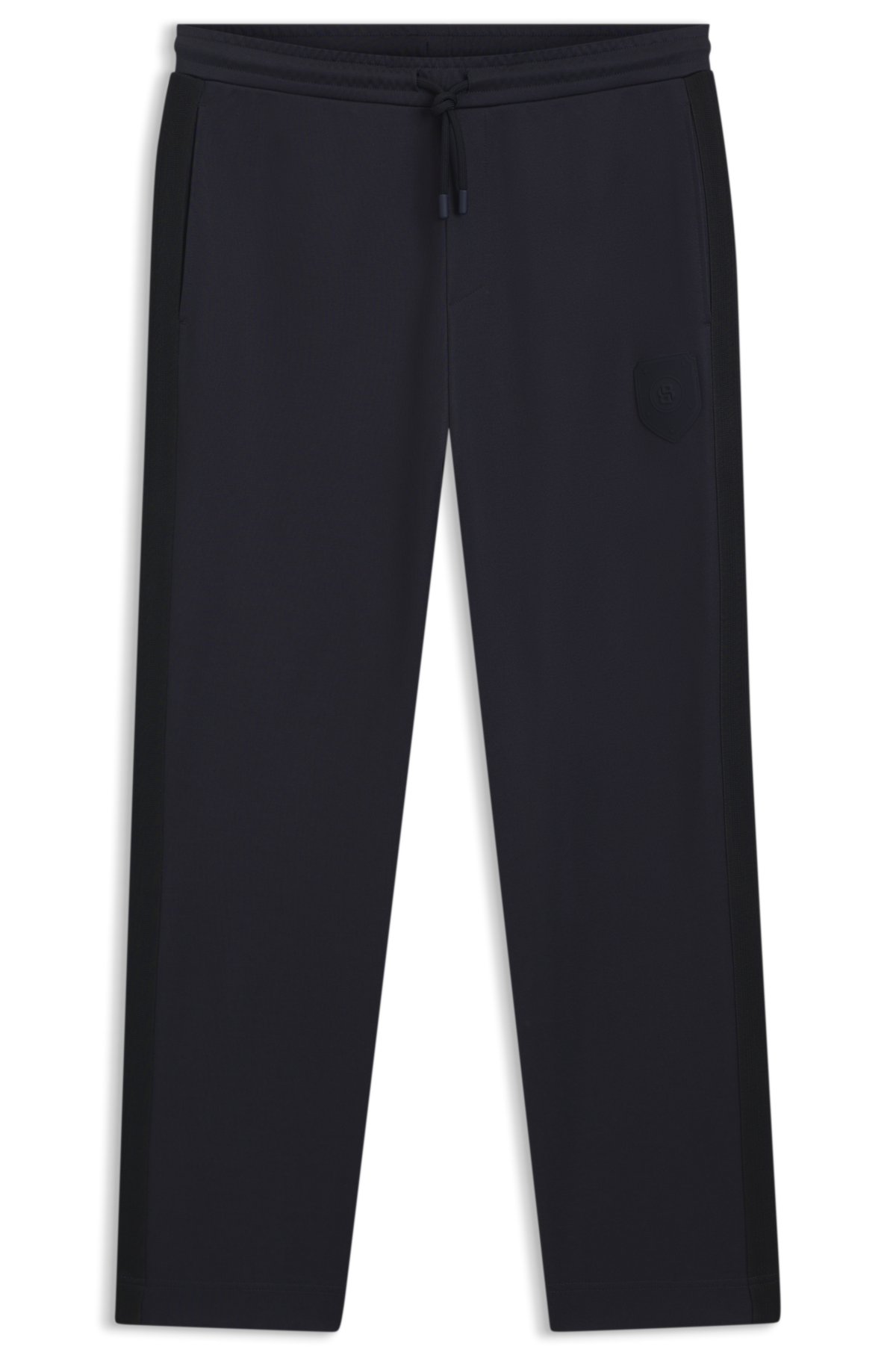 Crest-logo tracksuit bottoms in a regular fit