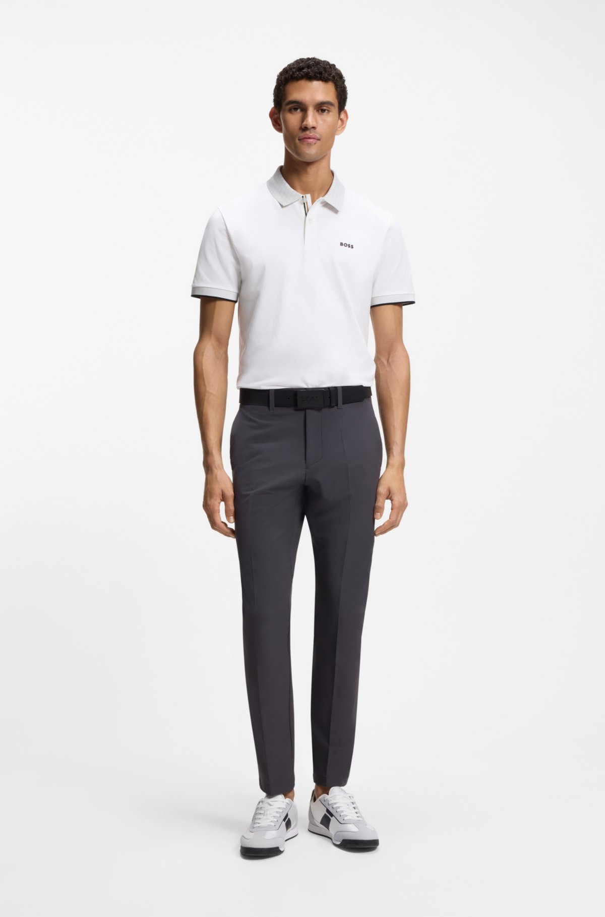 Paddy polo shirt in stretch-cotton piqué