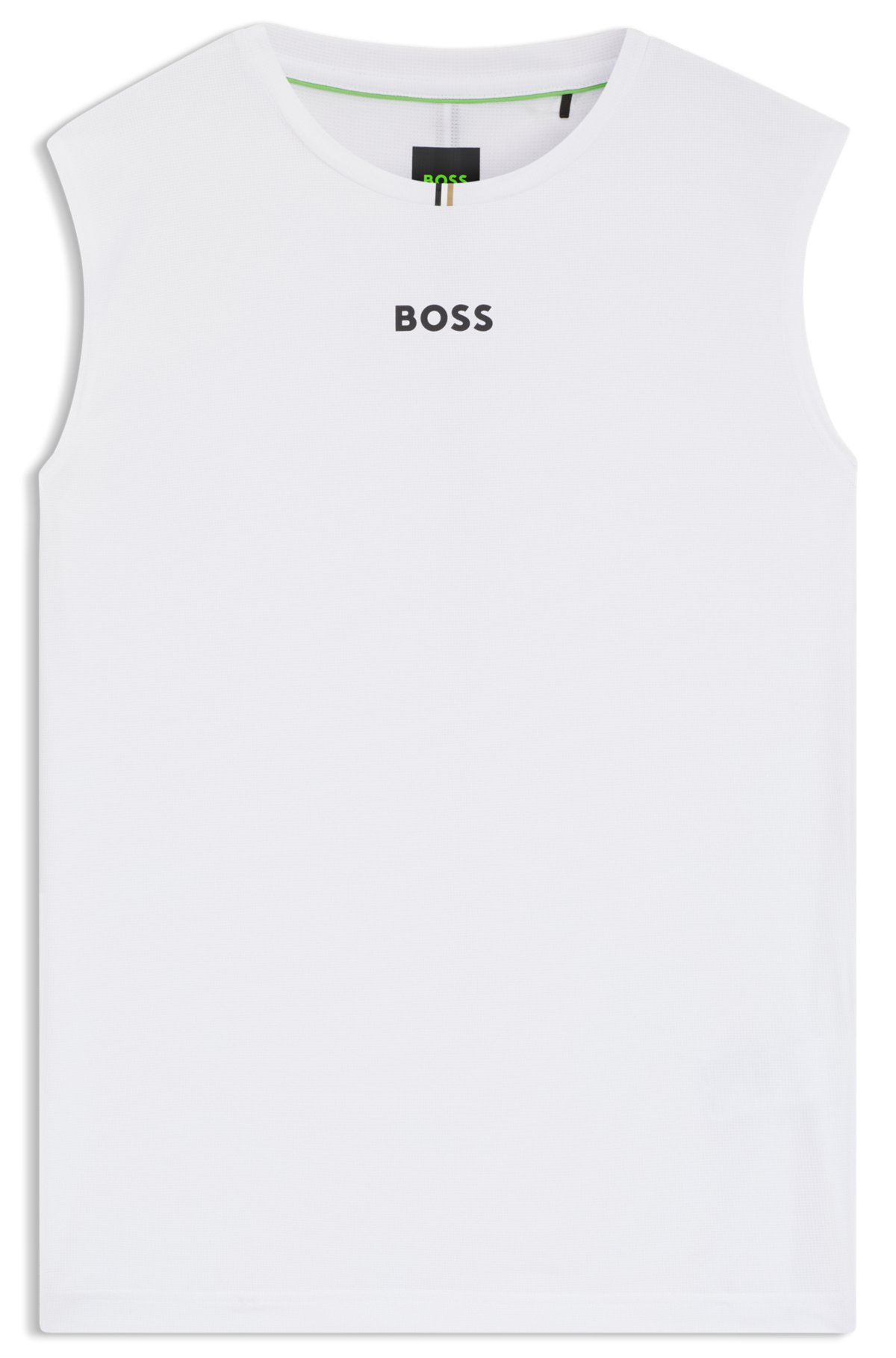 Active quick-dry tank top with contrast logo