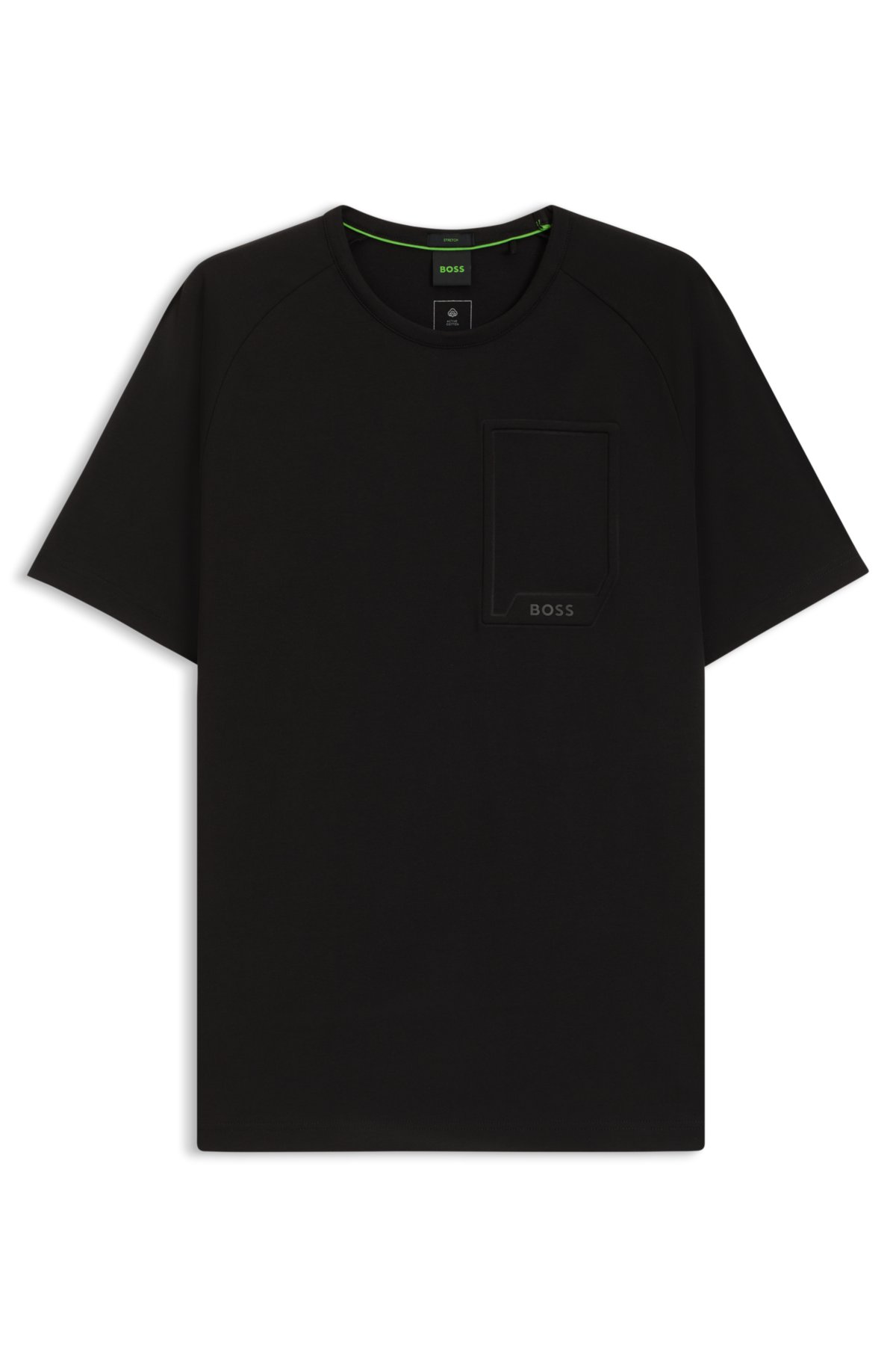 Stretch-cotton T-shirt with moisture-wicking comfort