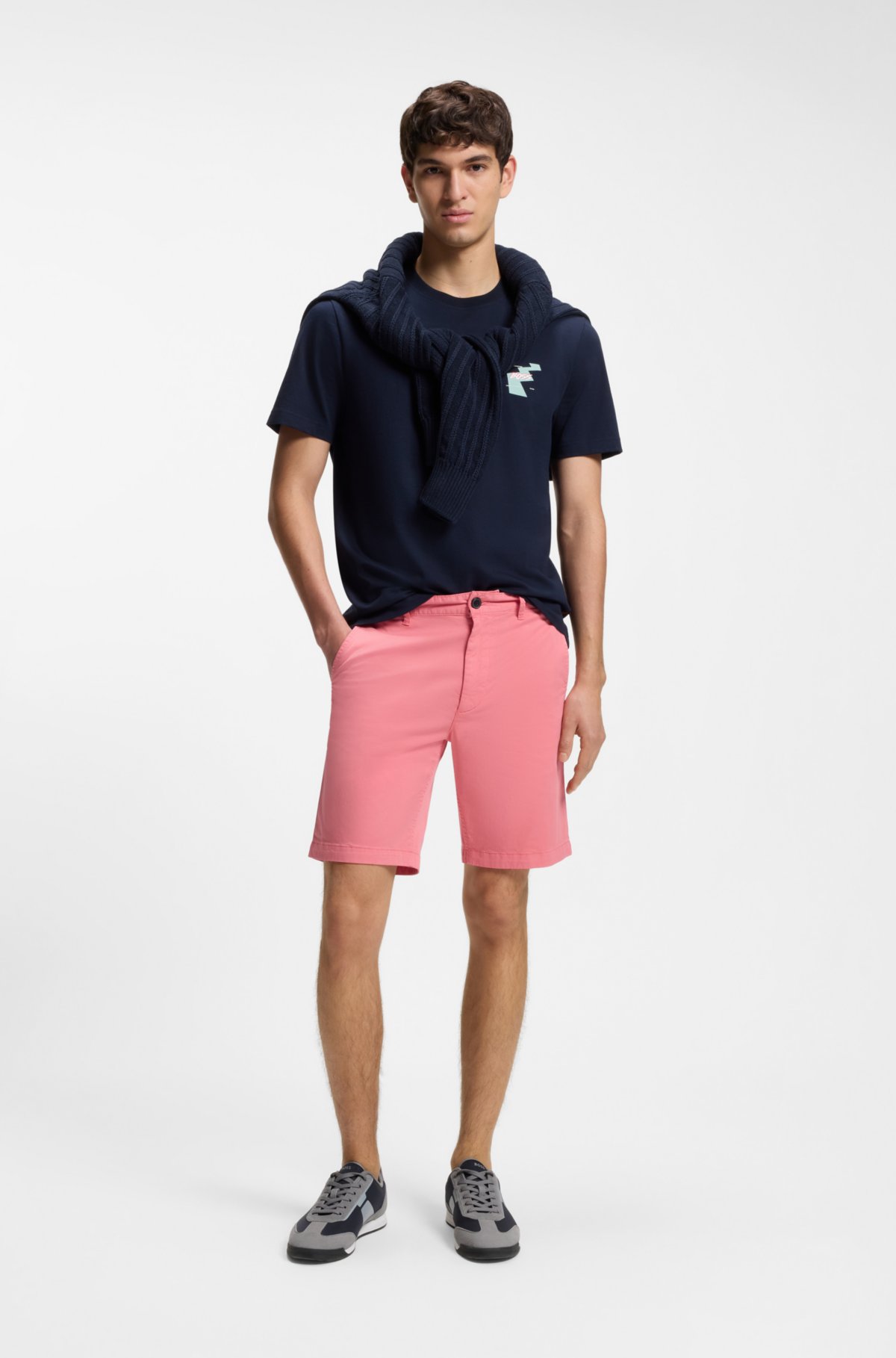 Trainers with mesh detailing