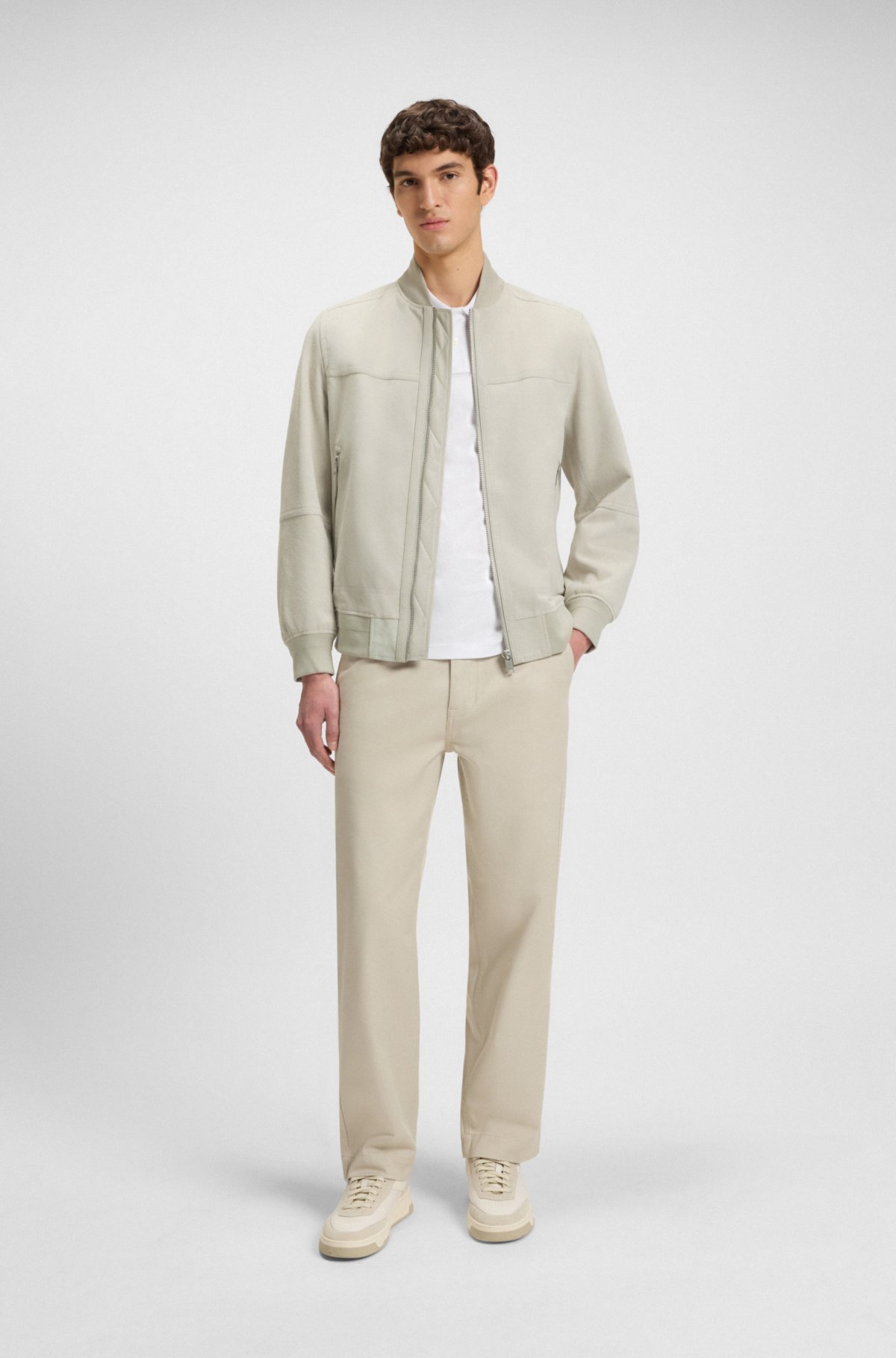 Suede jacket in a regular fit
