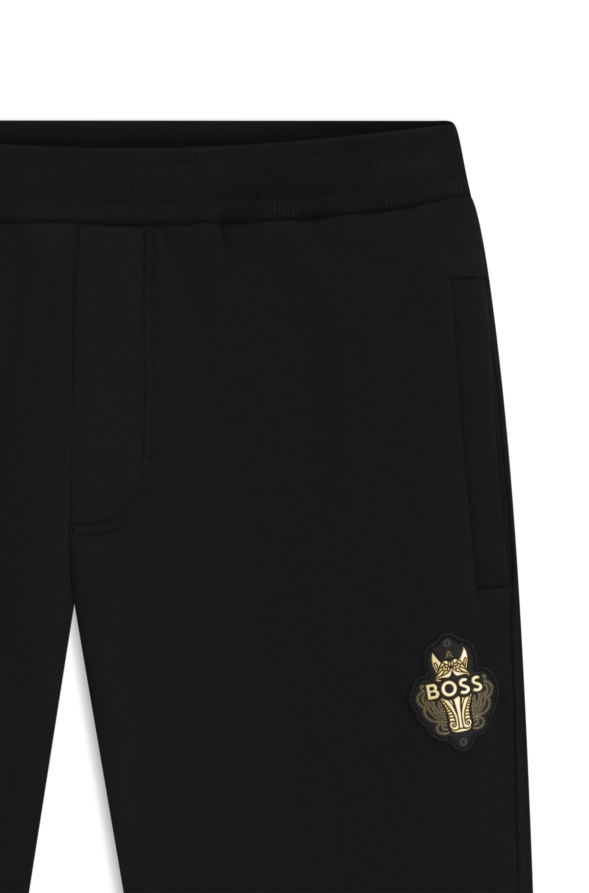 Year of the Horse Logo-artwork tracksuit bottoms in cotton terry