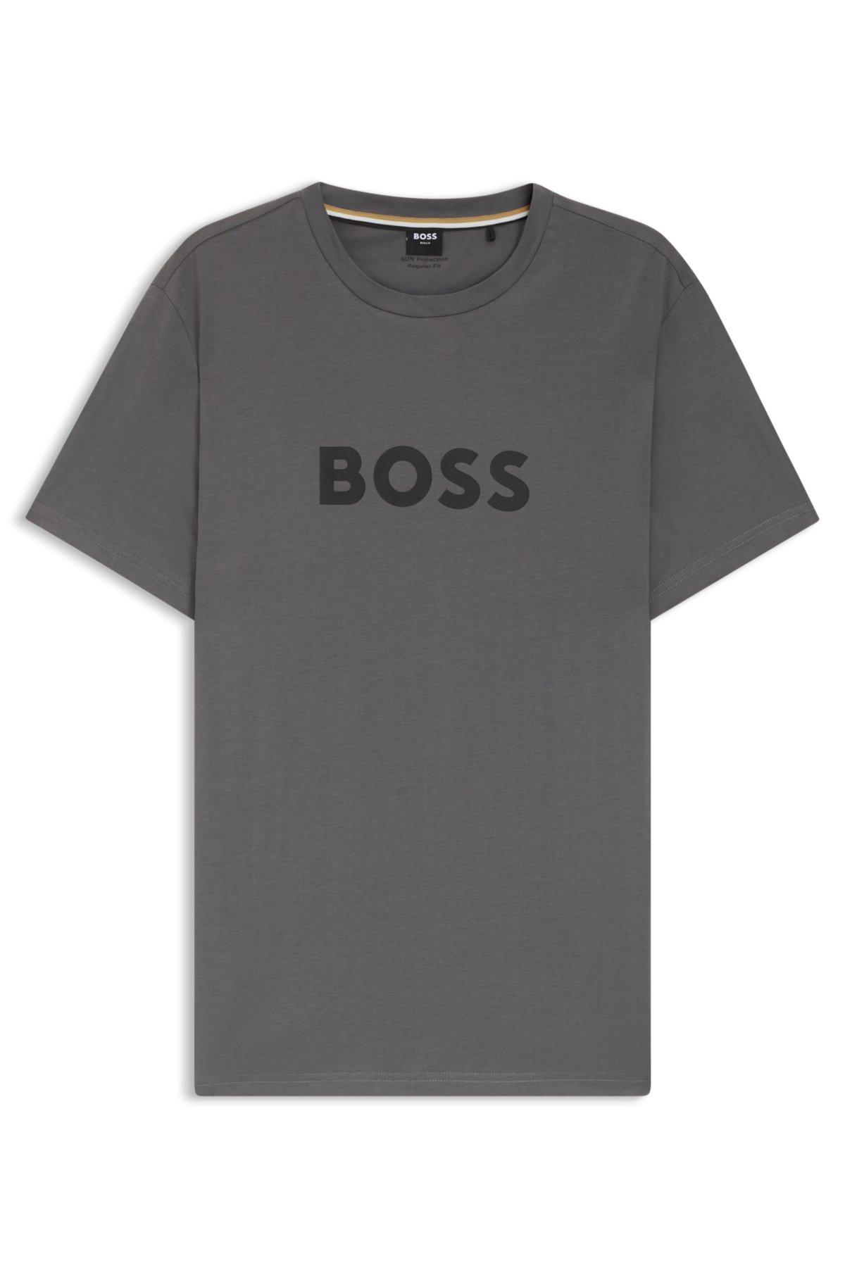 Cotton-jersey T-shirt with logo print