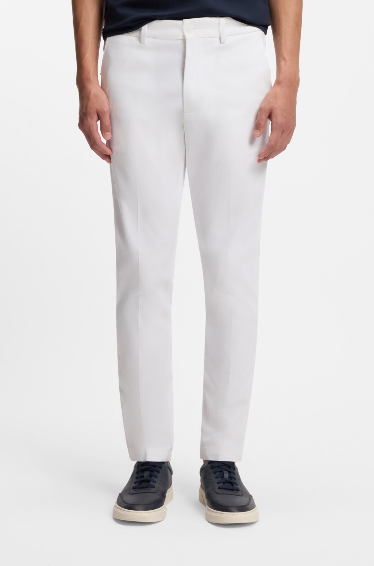 Slim-fit pants in a stretch-cotton blend