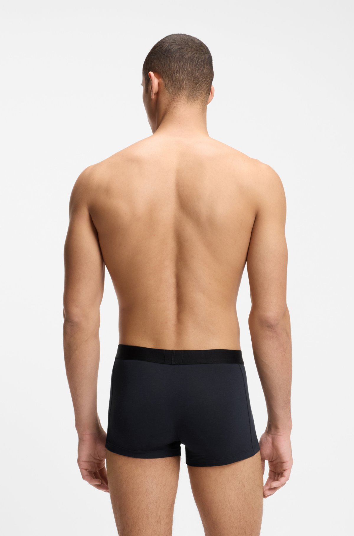 Three-pack of stretch-cotton trunks